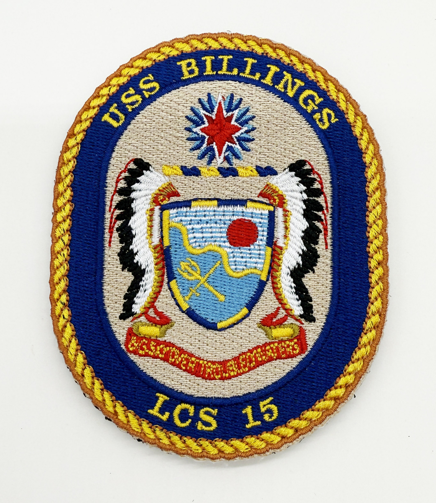 USS Billings LCS-15 Patch – Hook and Loop, 4\ USS Billings LCS-15 Patch – Hook and Loop, 4\