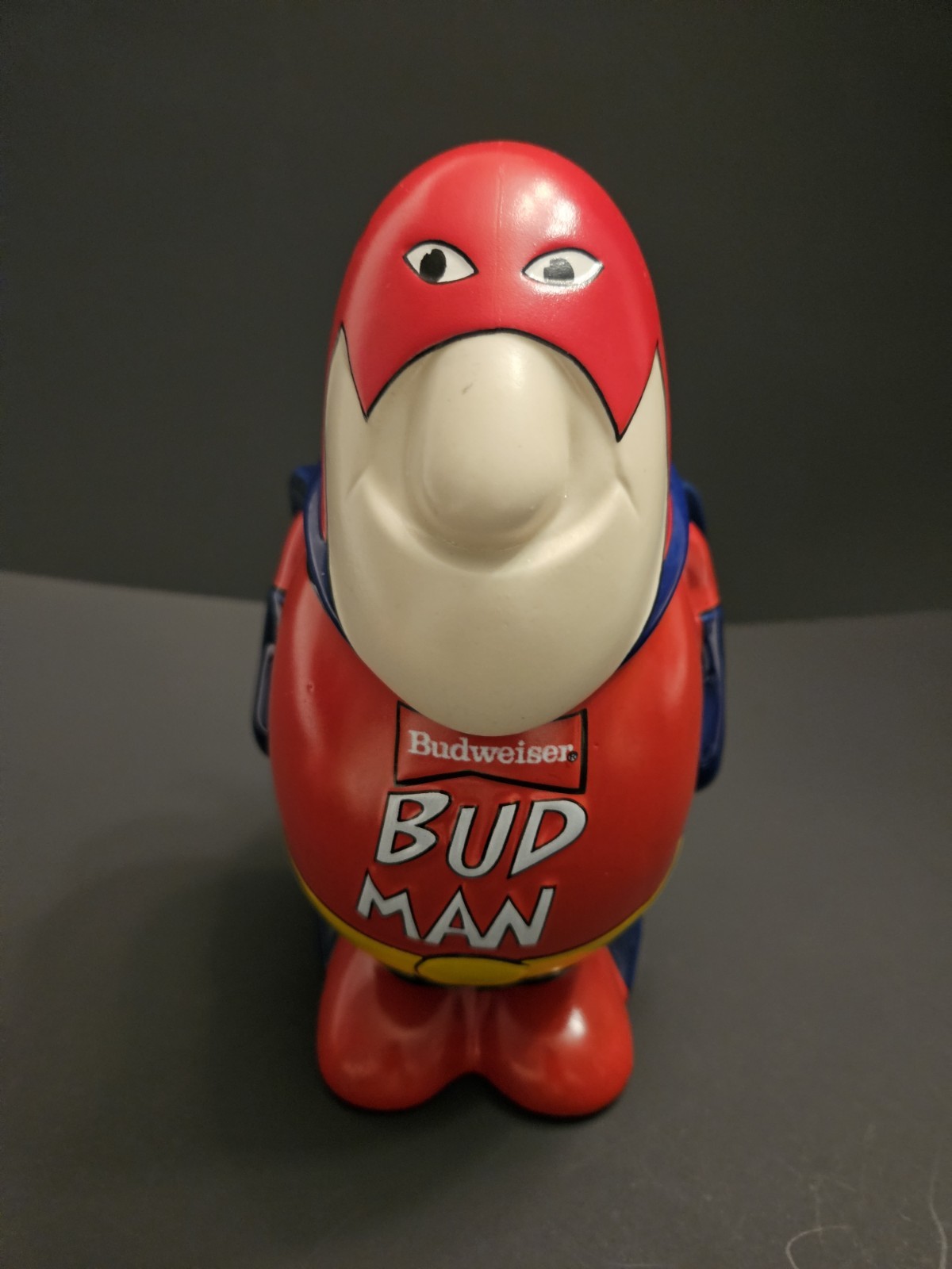 Vintage 1989 Budweiser Bud Man Beer Stein CS100 Ceramarte Brazil Lidded Mug VTG Vintage 1989 Budweiser Bud Man Beer Stein CS100 Ceramarte Brazil Lidded Mug VTG