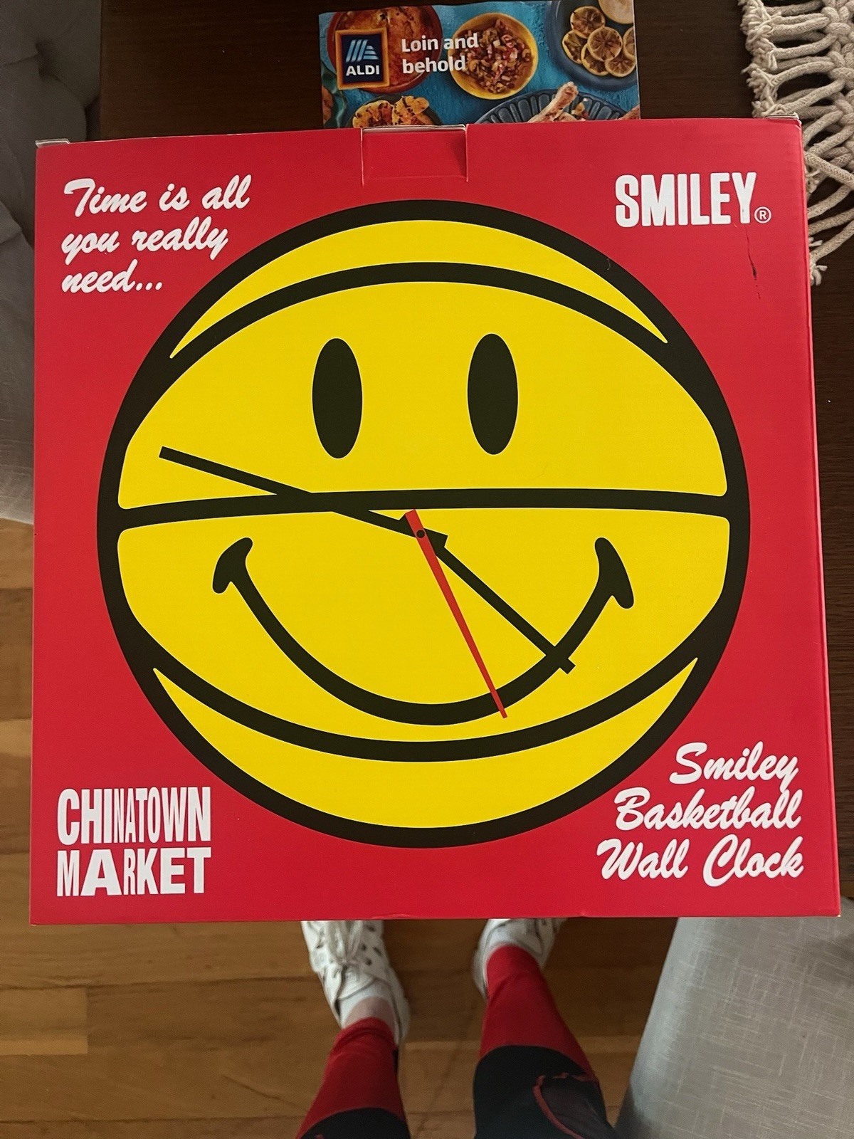 Chinatown Market Smiley Clock