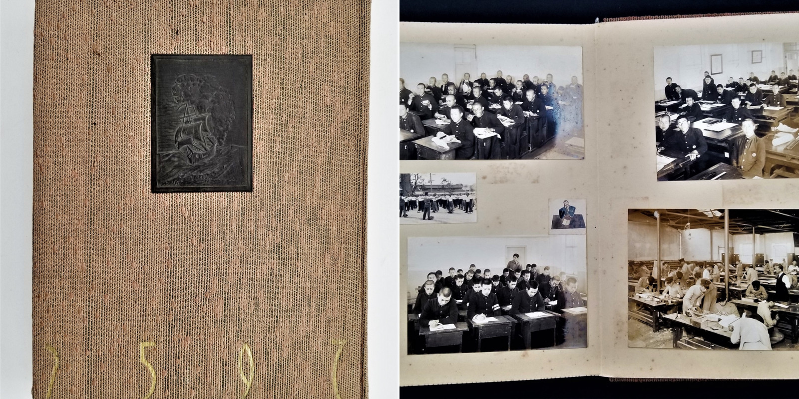 1920s antique JAPANESE MILITARY ACADEMY 145pc PHOTO ALBUM sports drills guns