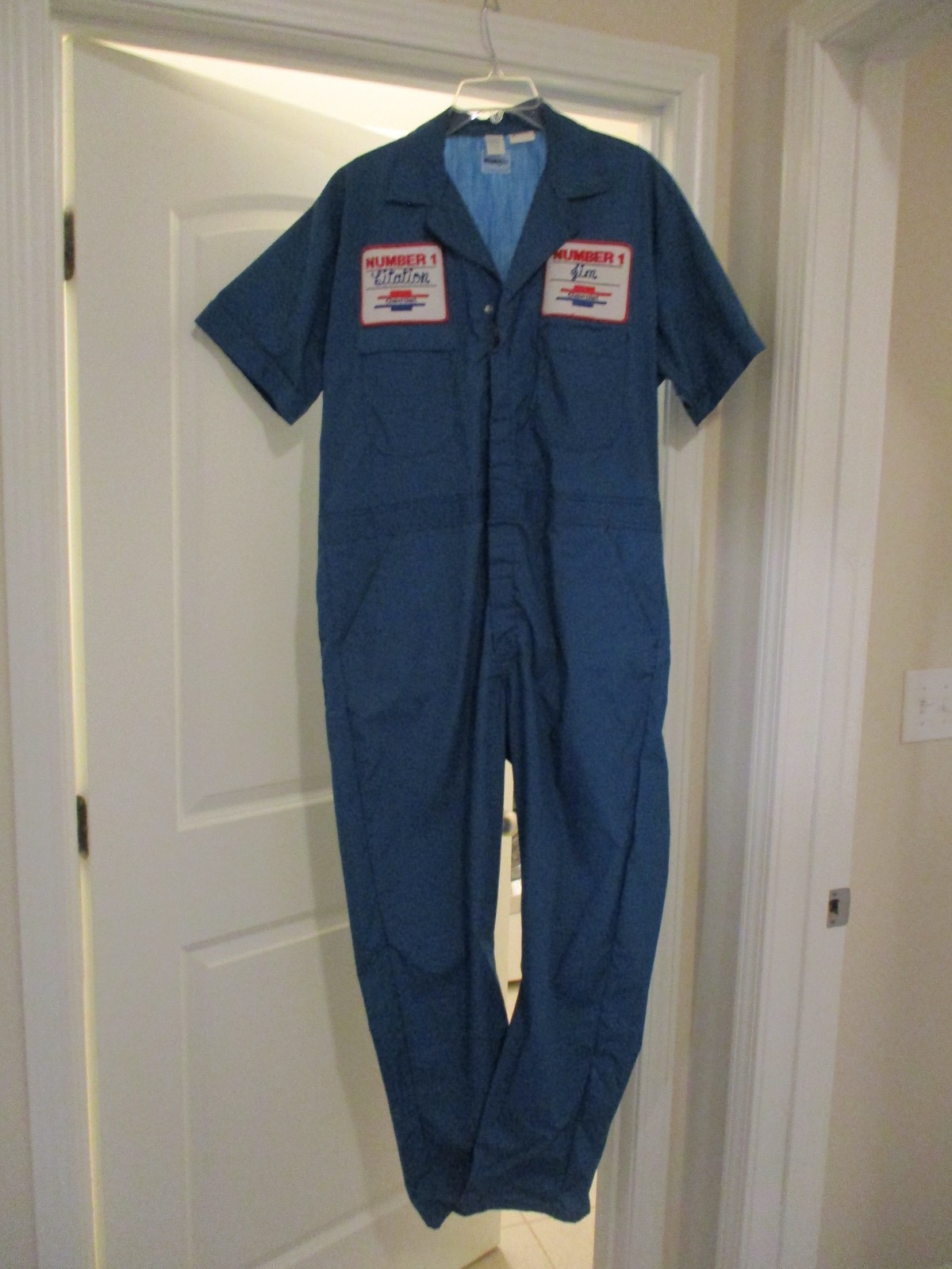 VTG NOS CHEVROLET CITATION NUMBER 1 RACING COVERALLS JUMPSUIT Sz L -1980s - READ VTG NOS CHEVROLET CITATION NUMBER 1 RACING COVERALLS JUMPSUIT Sz L -1980s - READ