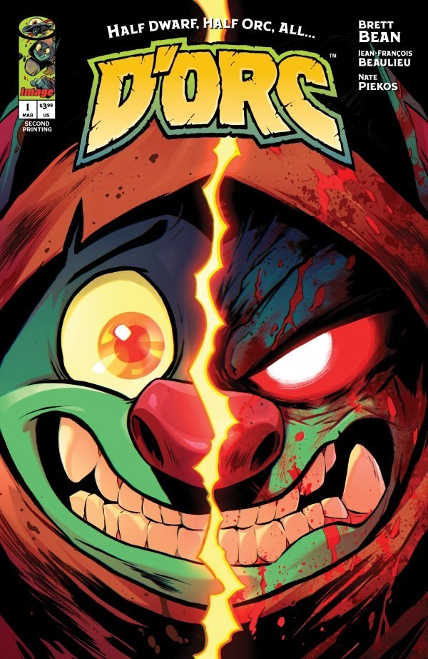 D'orc #1 Brett Bean 2nd Printing Dorc Cover