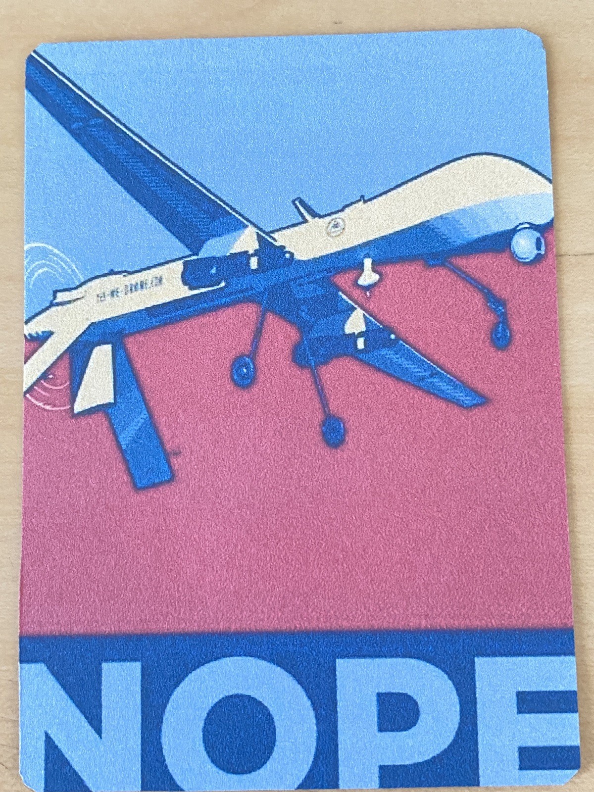 MQ-9 Reaper Drone custom bookmark illustration card - Fan Art