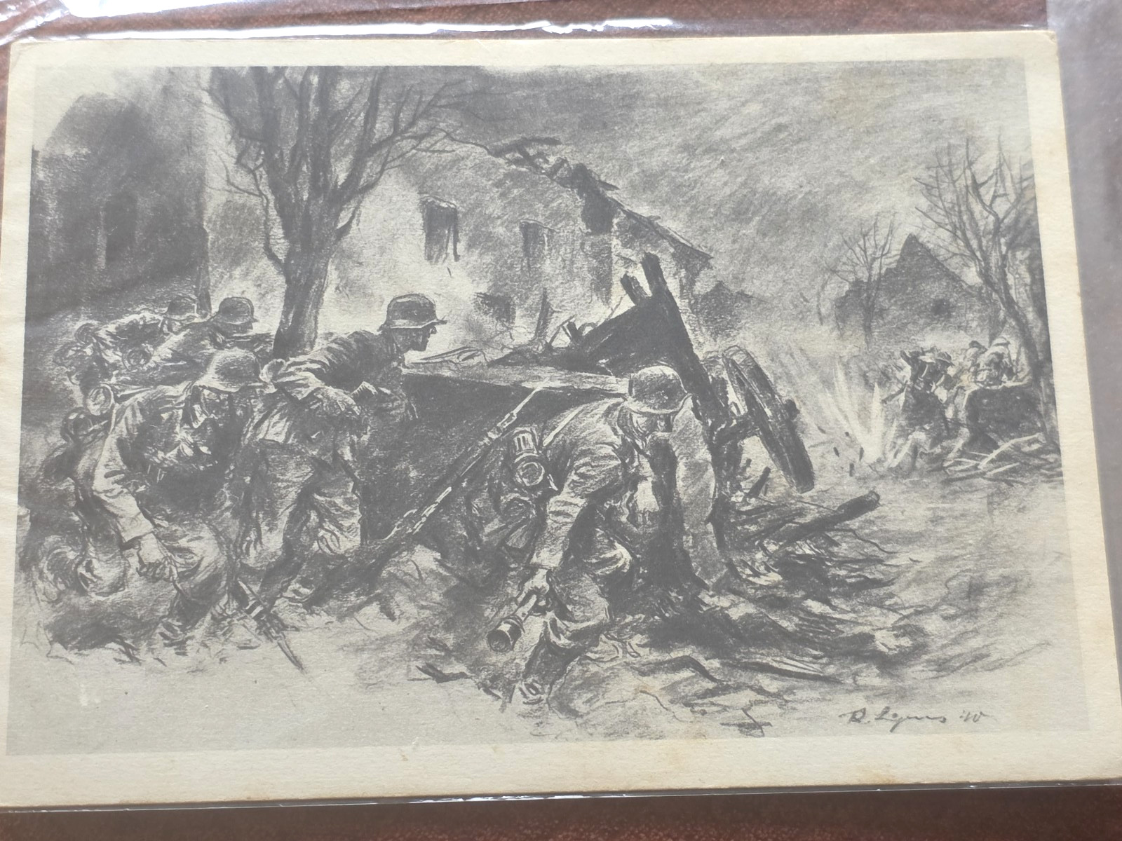 WW2 WWII German Third Reich unused post card for Japan in Chinese Thai  RARE
