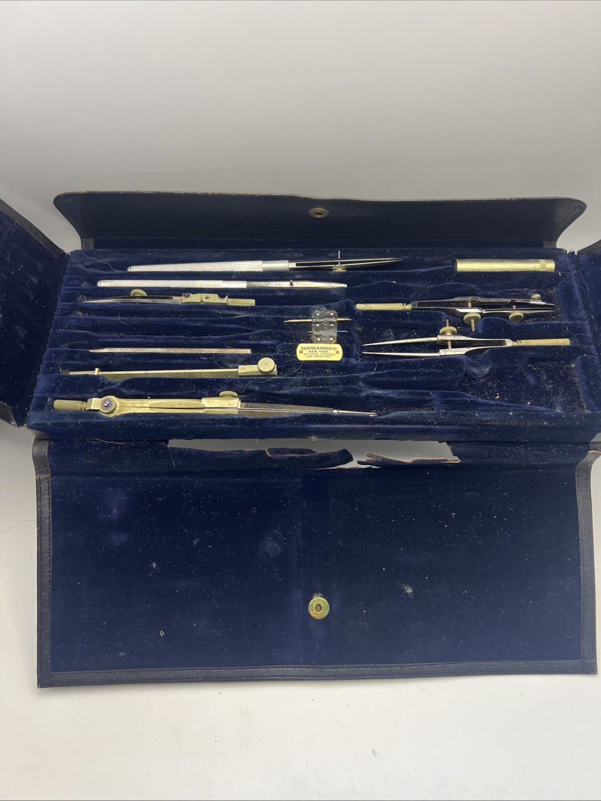 Vintage Keuffel & Esser (K&E) Challenge Drafting Tool Set