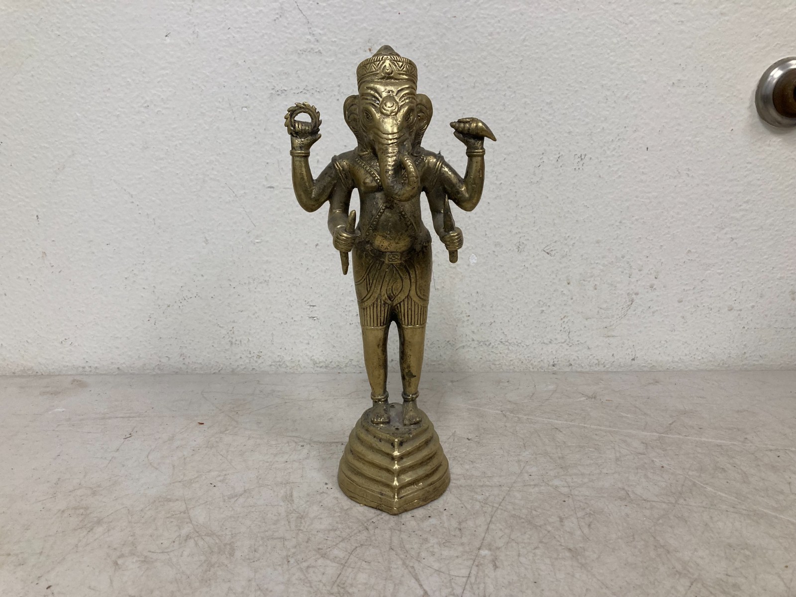 11” Ganesh Thai Amulet Statue Lucky Hindu Old Chinese Brass Buddhist Ganpati 11” Ganesh Thai Amulet Statue Lucky Hindu Old Chinese Brass Buddhist Ganpati