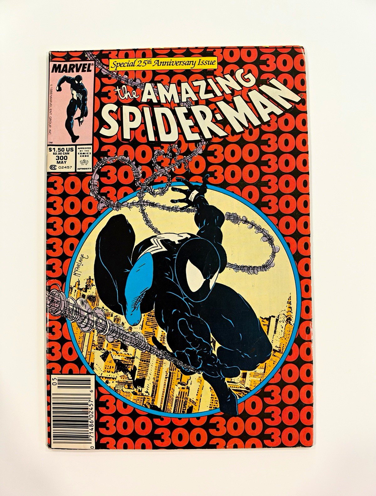 The Amazing Spider-Man #300 Anniversary Issue 1988 McFarlane - Newsstand - Naked