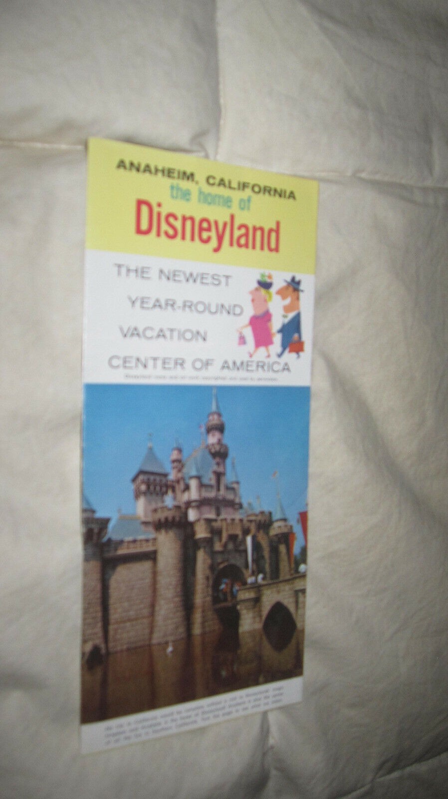 1960's  Disneyland Anaheim Vacation folder brochure old original Disney Calif
