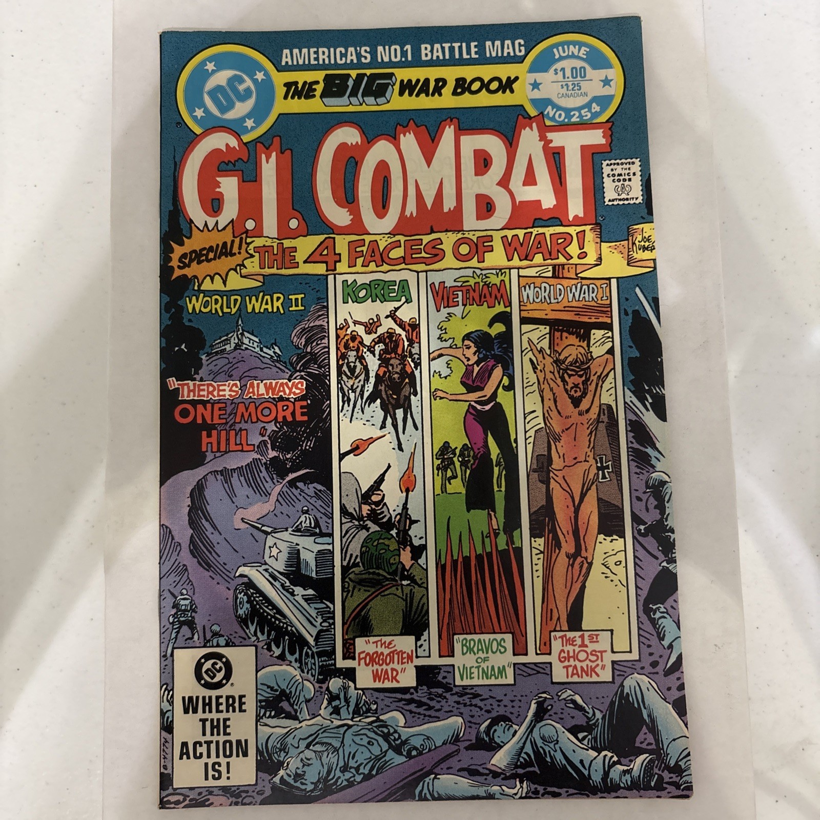G.I. Combat 254 VF- 7.5 - 8.0 High Grade. High Definition photos. G.I. Combat 254 VF- 7.5 - 8.0 High Grade. High Definition photos.