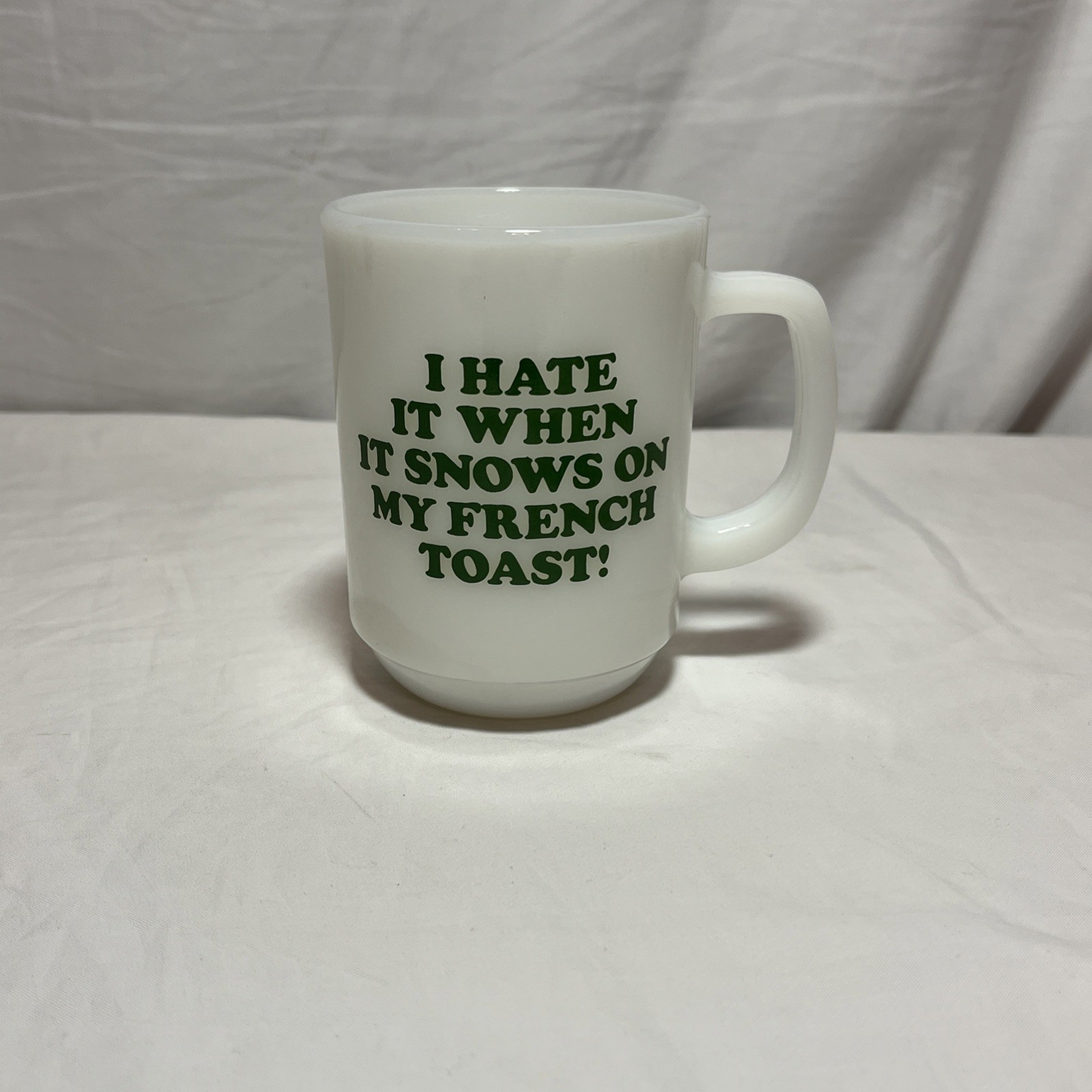 Vintage 1958 Snoopy Coffee Mug I Hate It When It Snows On My French Toast Vintage 1958 Snoopy Coffee Mug I Hate It When It Snows On My French Toast