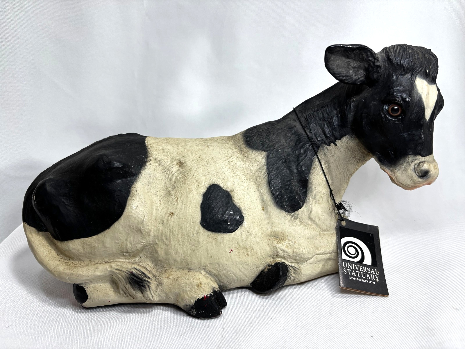 Life Like HOLSTEIN BLACK WHITE COW - UNIVERSAL STATUARY Corporation - 14\