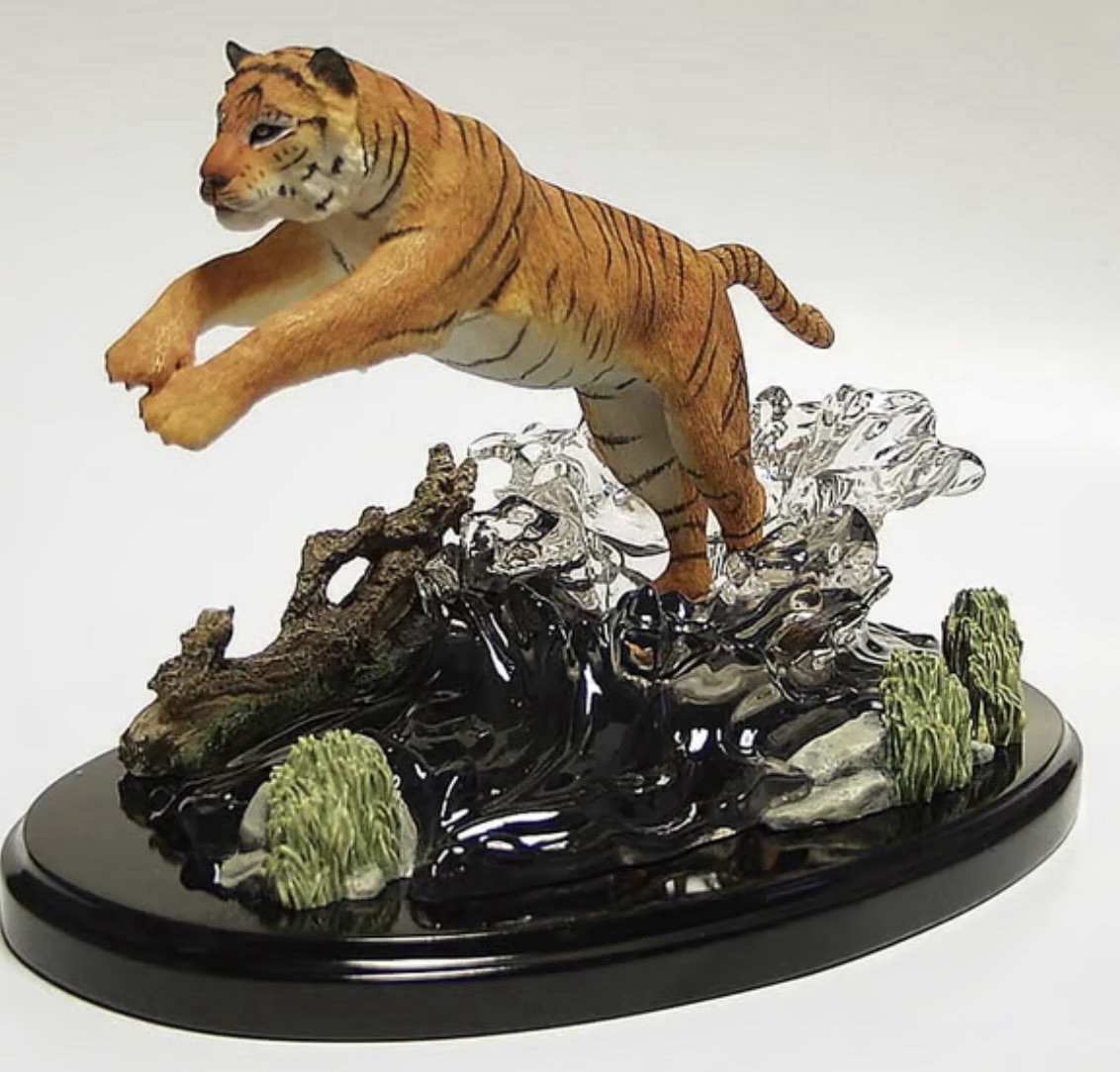 RARE Lenox River of the Tiger Figurine Sculpture, Retired 2003 NEW NIB
