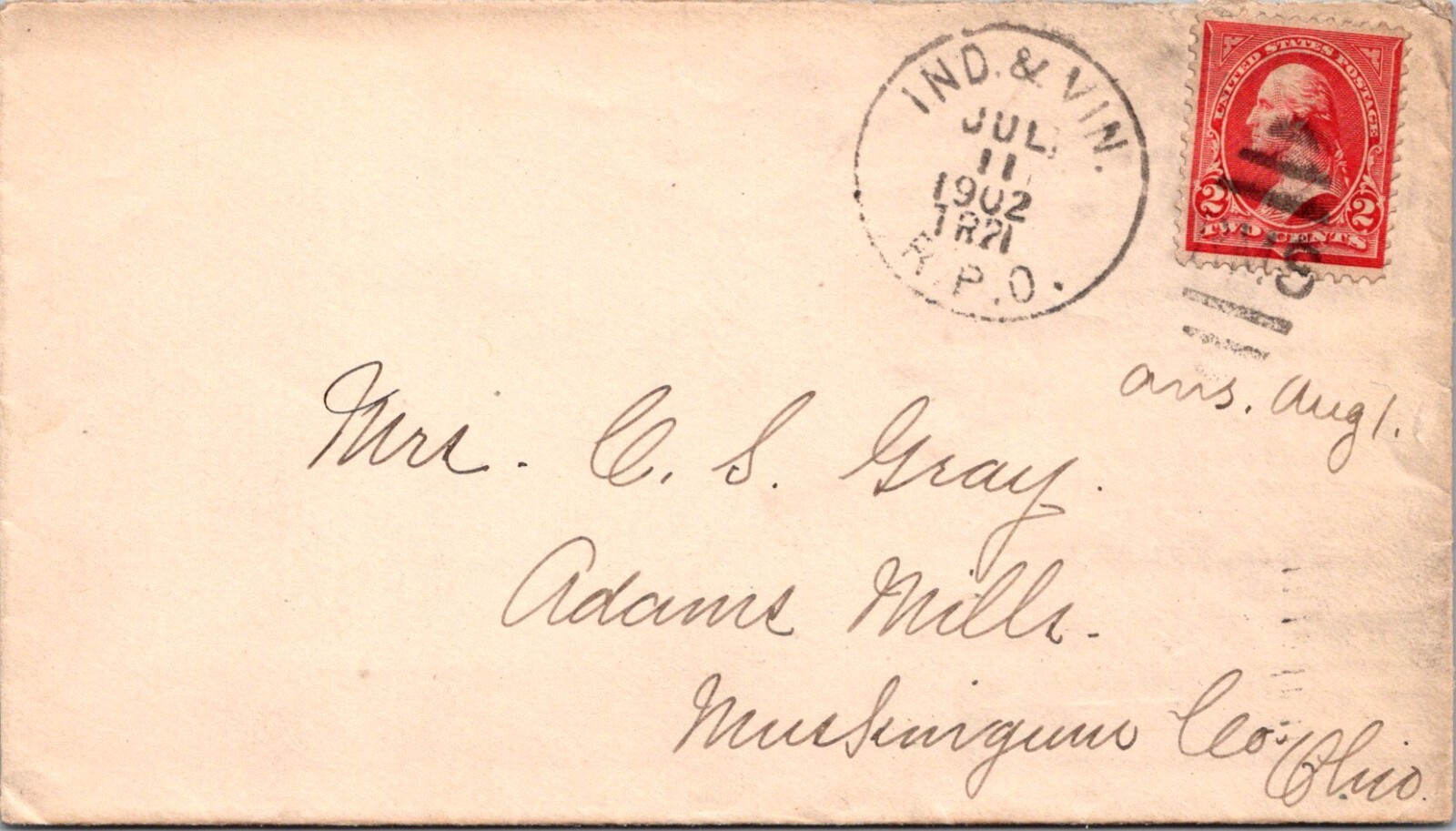 US 1902 Indiana & VIN