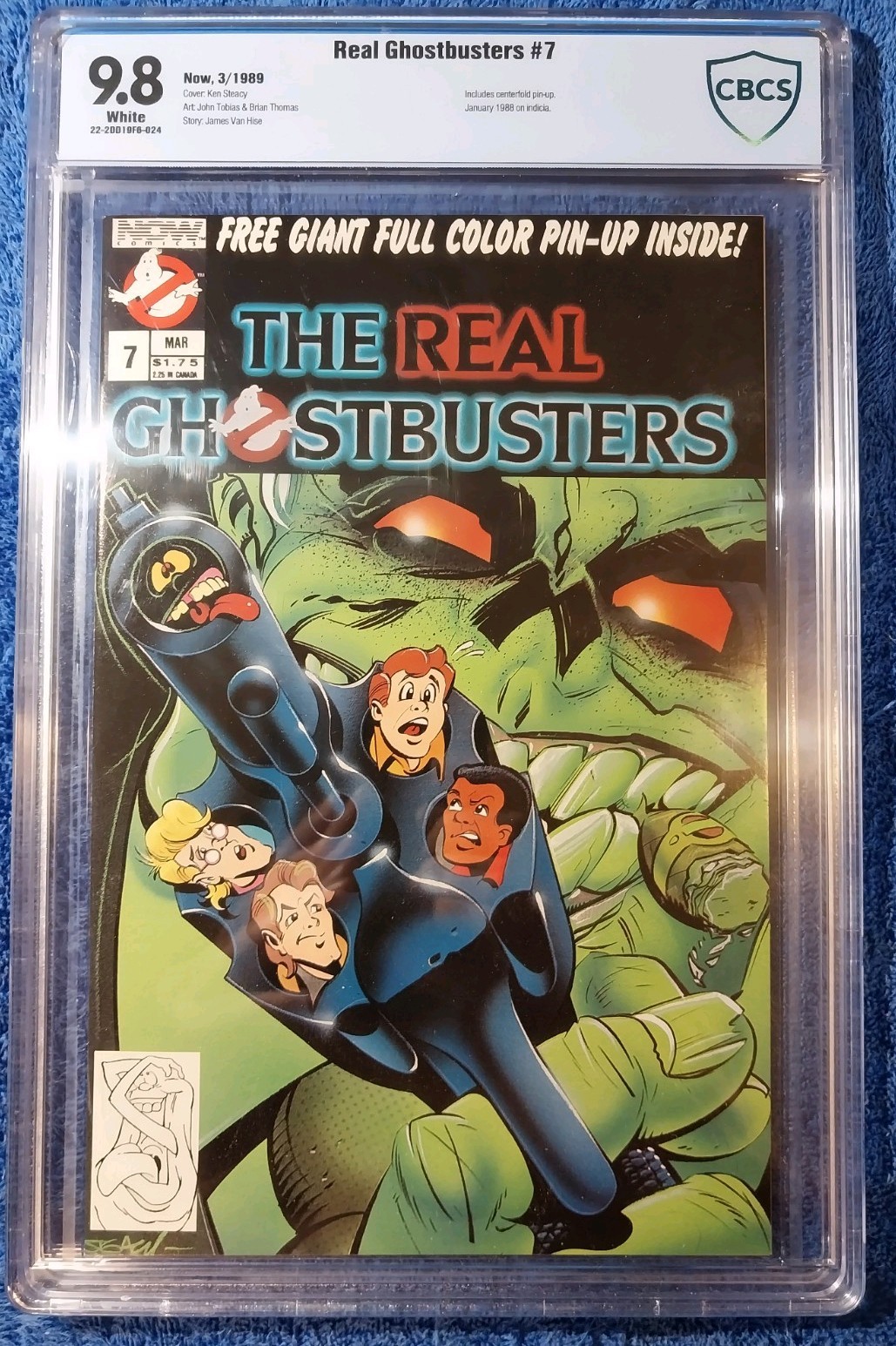 🔥CBCS 9.8 The Real Ghostbusters #7 1990 Now Comics High Grade Comic Book HTF 🔥 🔥CBCS 9.8 The Real Ghostbusters #7 1990 Now Comics High Grade Comic Book HTF 🔥