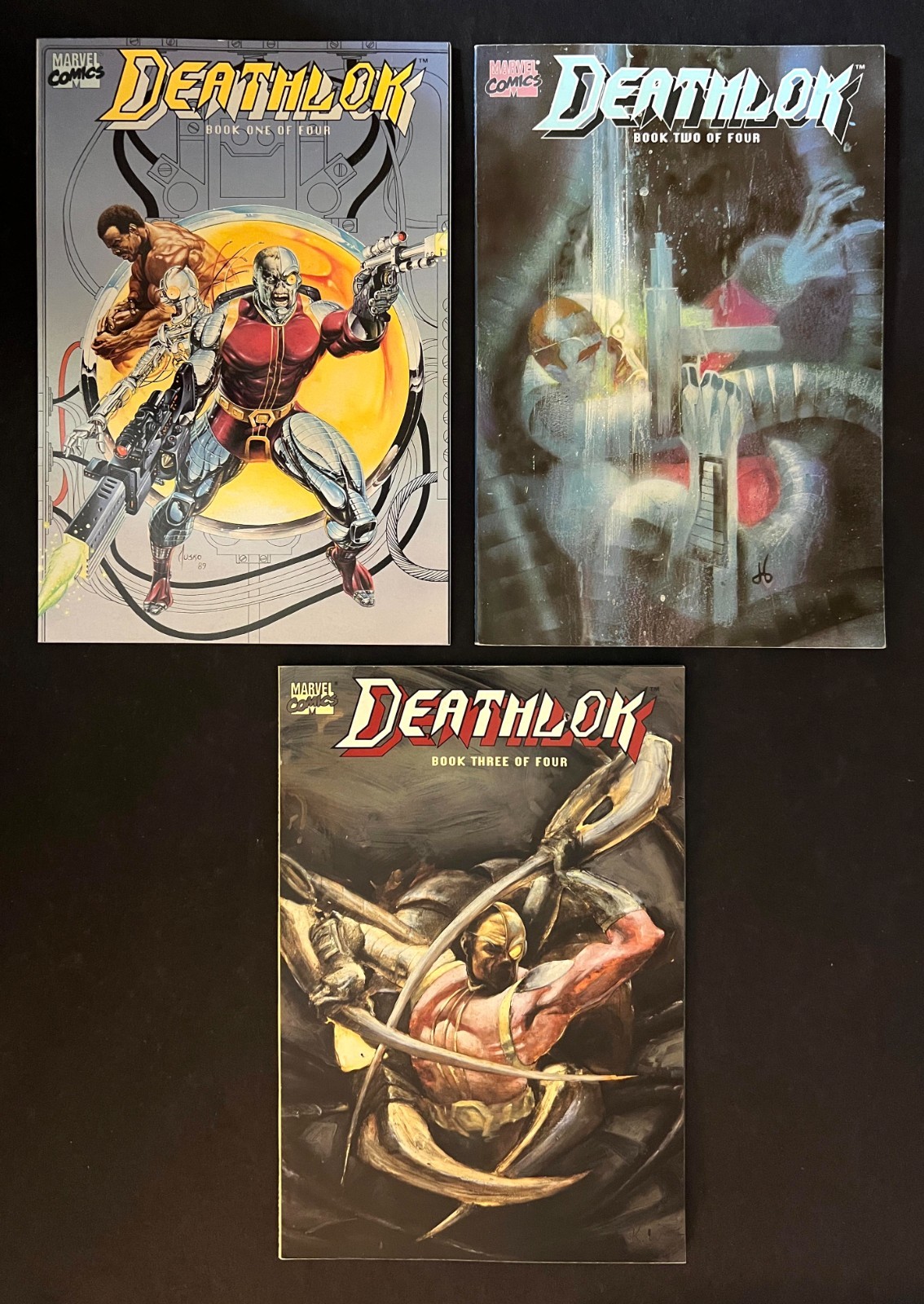 DEATHLOK #1, 2, 3 Comic Lot 1st DEATHLOK (Michael Collins) Marvel 1990