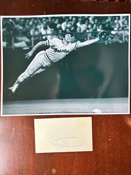 Vintage 3x5 Card Signed by Orioles Hall of Famer Brooks Robinson..Crisp & Sharp