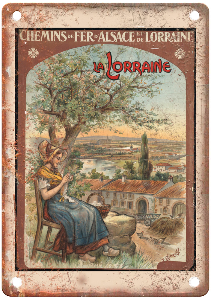 Vintage La Lorraine Travel Poster Retro Look Sign T627