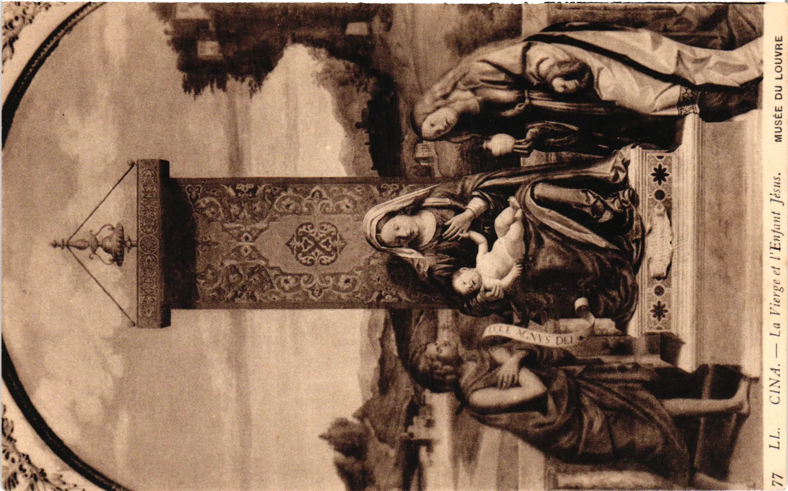 Vintage Postcard- La Vierge et l\'Enfant Jésus et l\'Enfant – La Vierge et