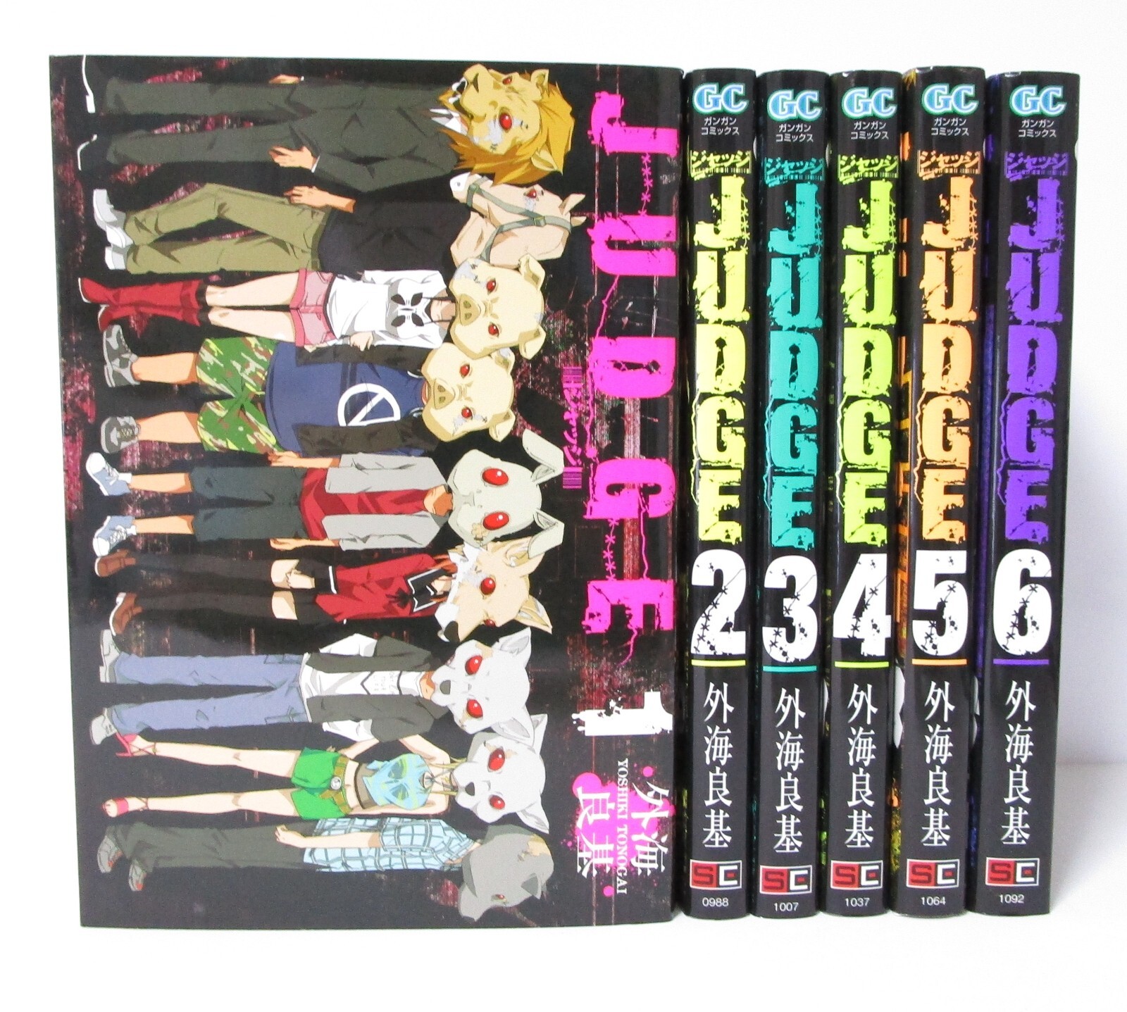 JUDGE Vol.1-6 Complete Manga Set in Japanese by Yoshiki Tonogai