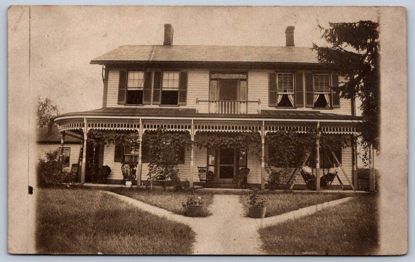 K41/ Newell West Virginia RPPC Postcard c1910 Home Mansion Residence 151