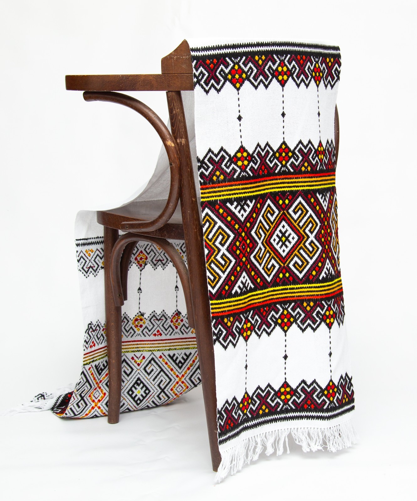 Ukrainian RUSHNYK WEDDING Handmade Hutsul Embroidery Satin-stitch 33x200 cm