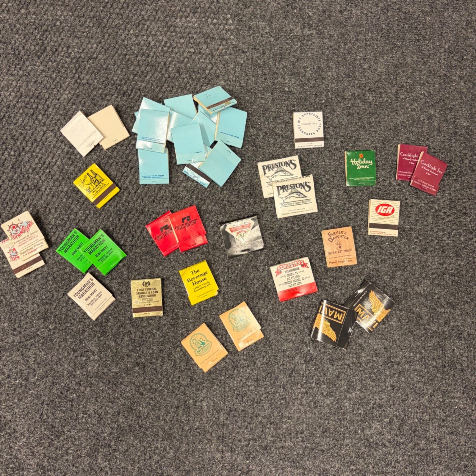 Vintage Matchbook Lot Advertising Collection Holiday Inn IGA Restaurants 30+pc Vintage Matchbook Lot Advertising Collection Holiday Inn IGA Restaurants 30+pc