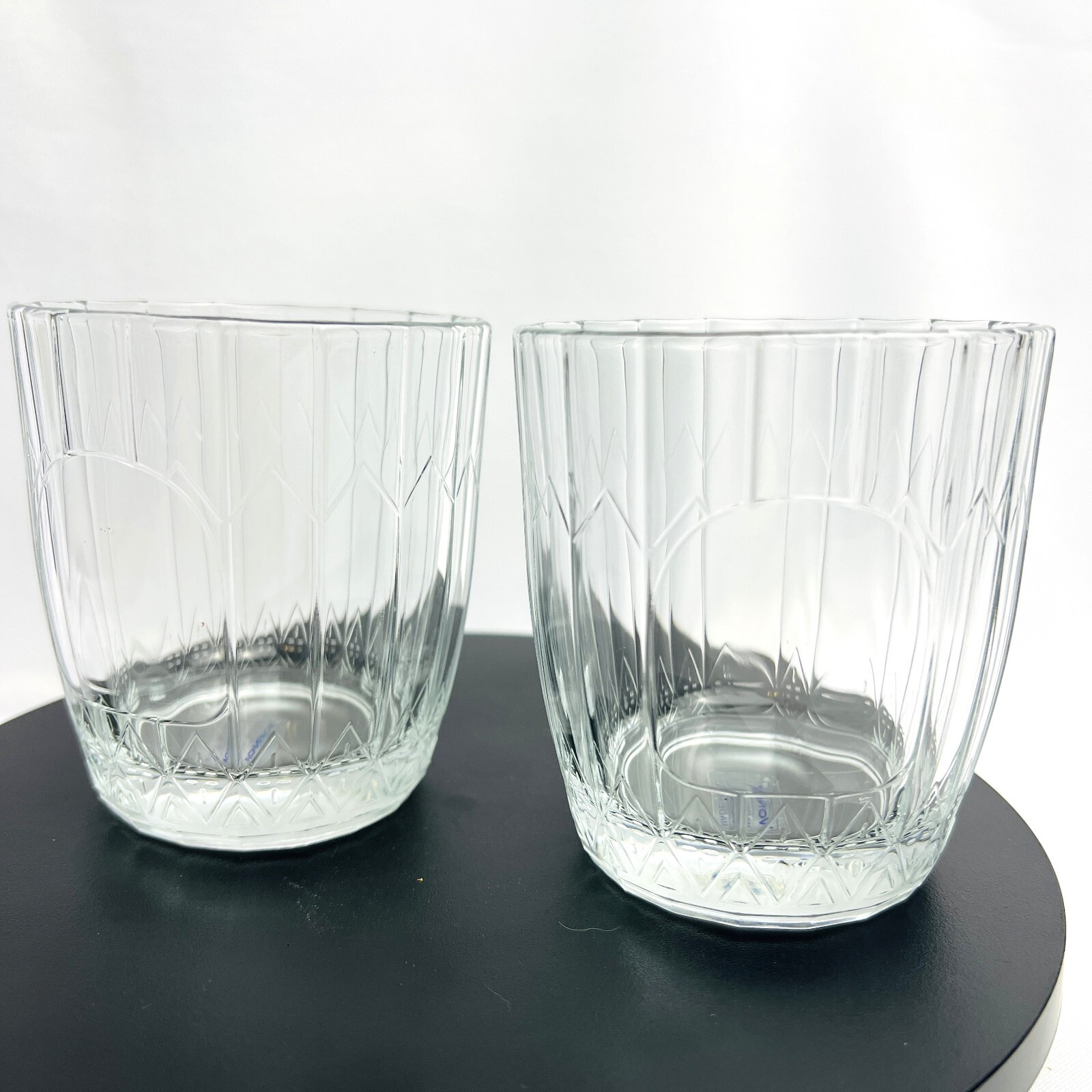 Von Pok Vintage Whiskey Glasses Cocktail Liquor Barware Made in Italy 2 pcs