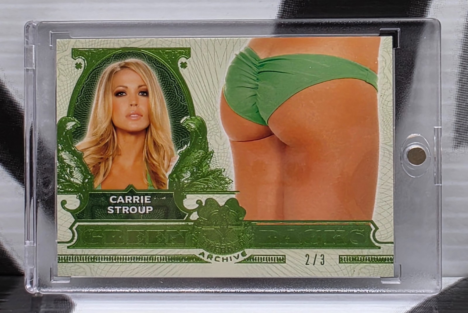 2024 BENCHWARMER EMERALD ARCHIVE ** CARRIE STROUP ** GREEN BACK #2/3 \