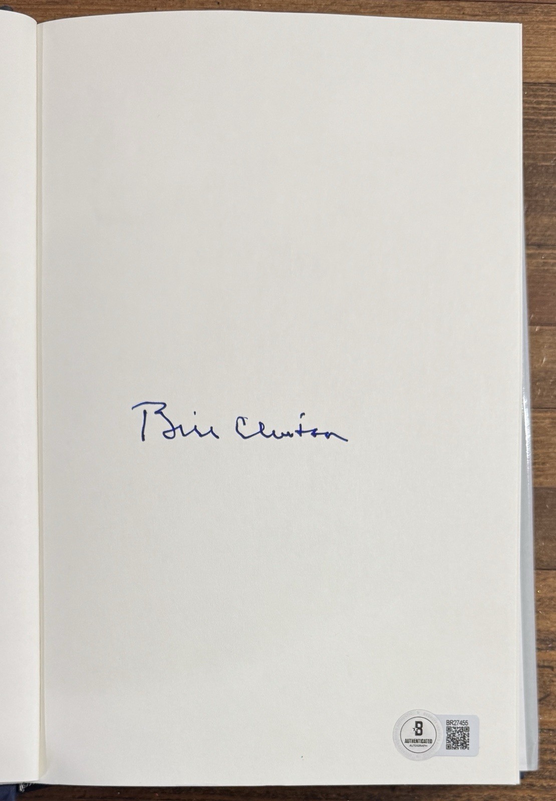 PRESIDENT BILL CLINTON SIGNED AUTOGRAPHED CITIZEN 1ST ED BOOK BECKETT BAS COA