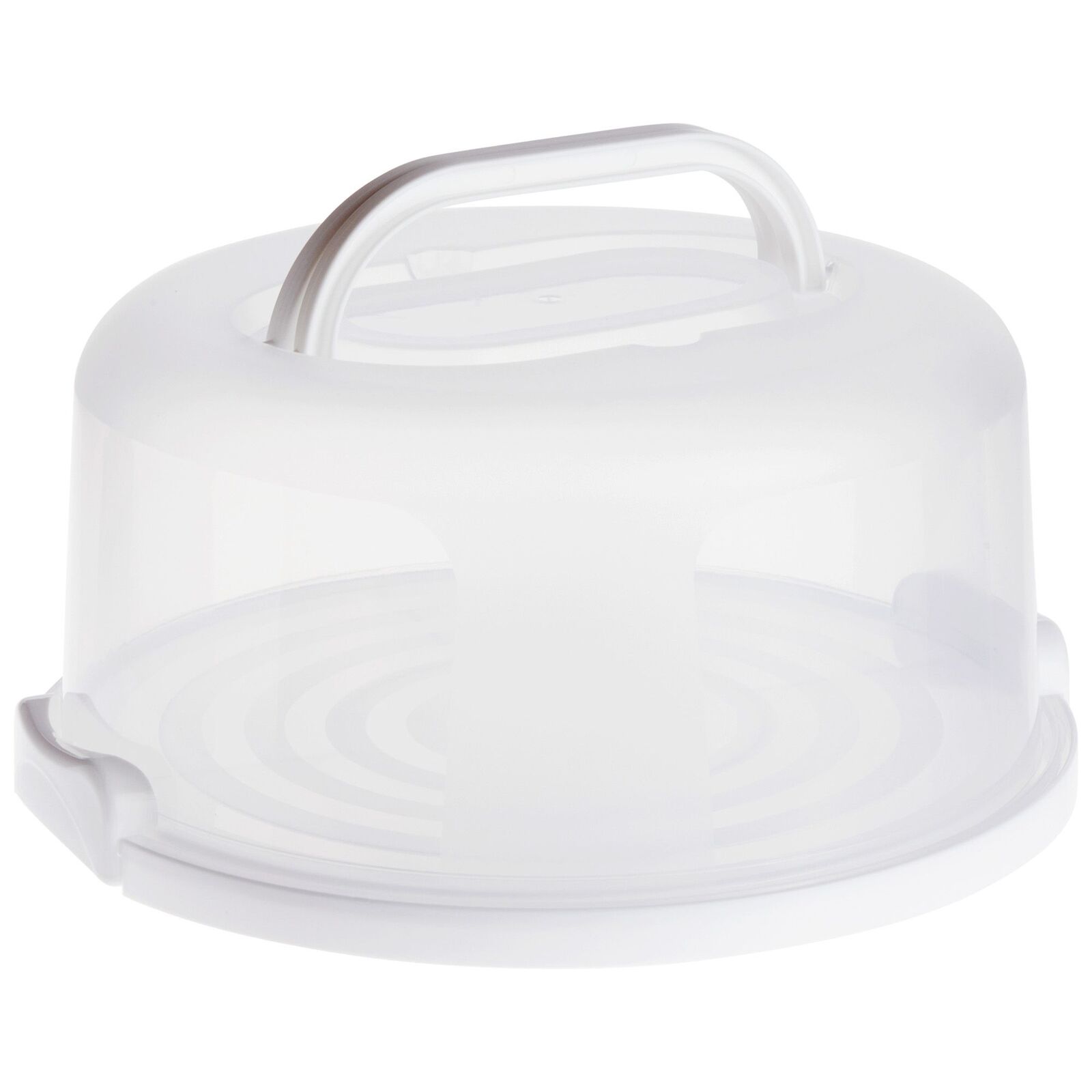 Round Cake Carrier with Lid and Handle, Dessert Container for Pie (12 x 5.9 In)