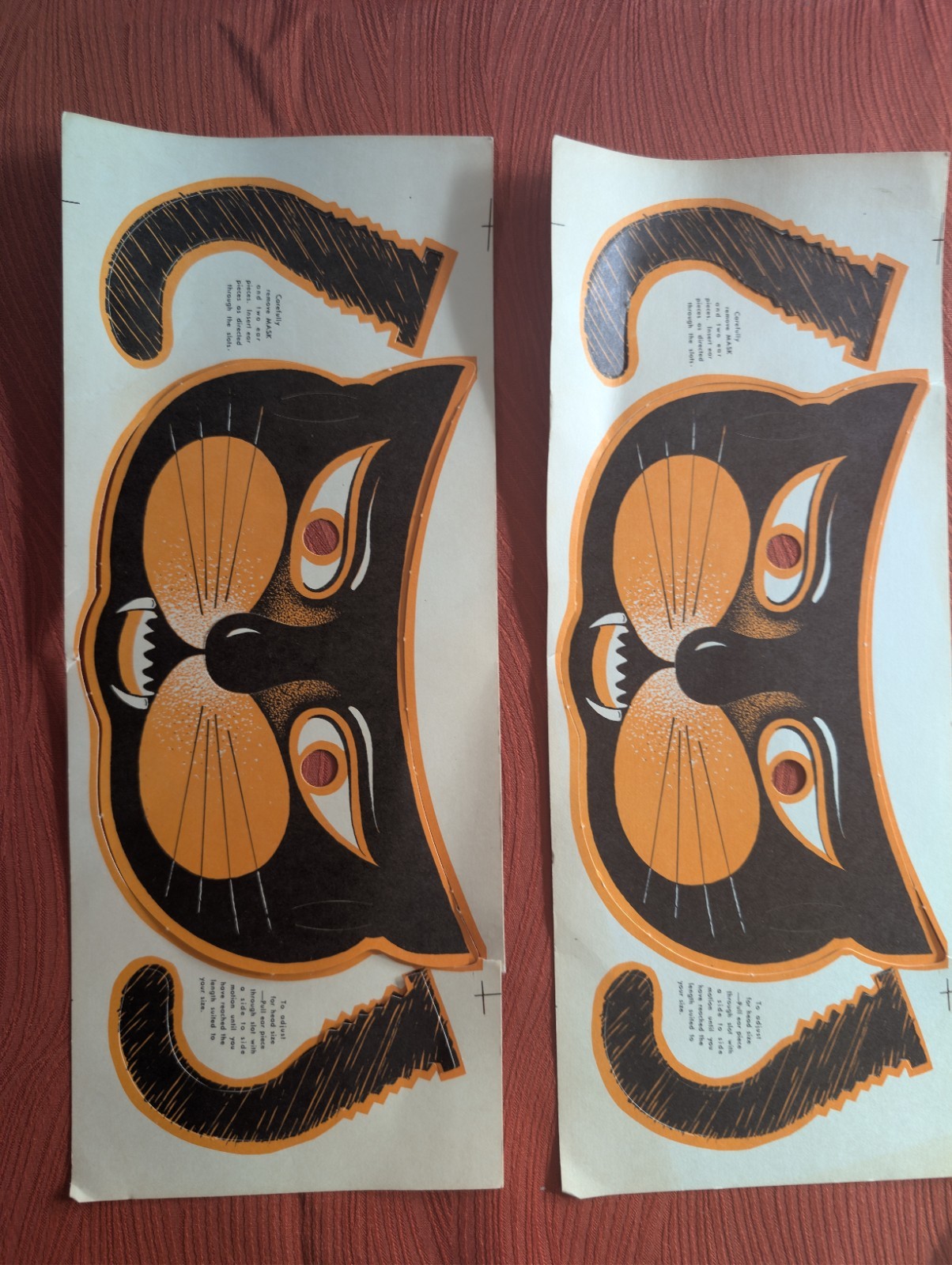 Vintage 1930\'s Halloween Decorations Mask And Wall Hanger Vintage 1930\'s Halloween Decorations Mask And Wall Hanger