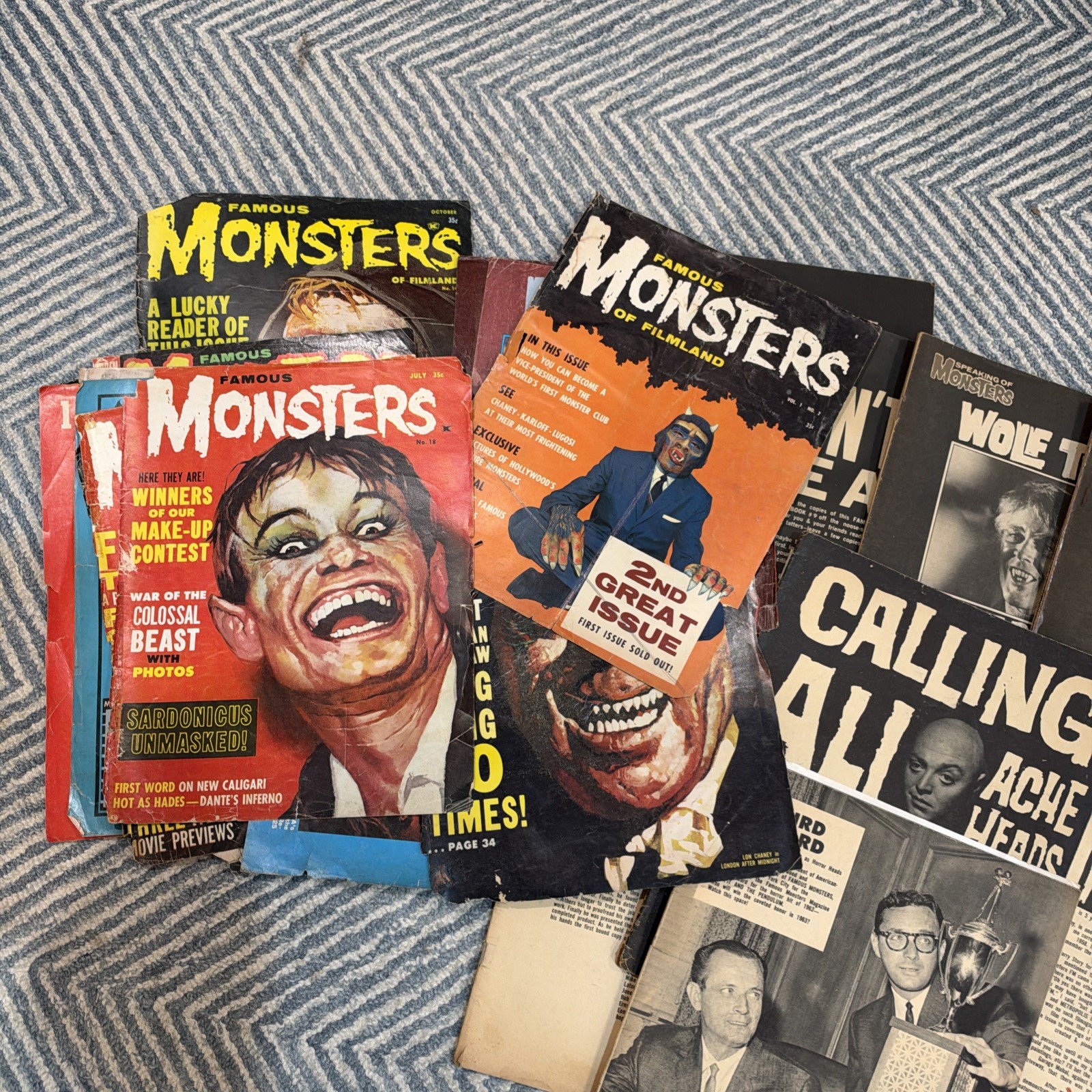 Vintage Famous Monsters Of Filmland Magazine Lot 13 Issues Vintage Famous Monsters Of Filmland Magazine Lot 13 Issues