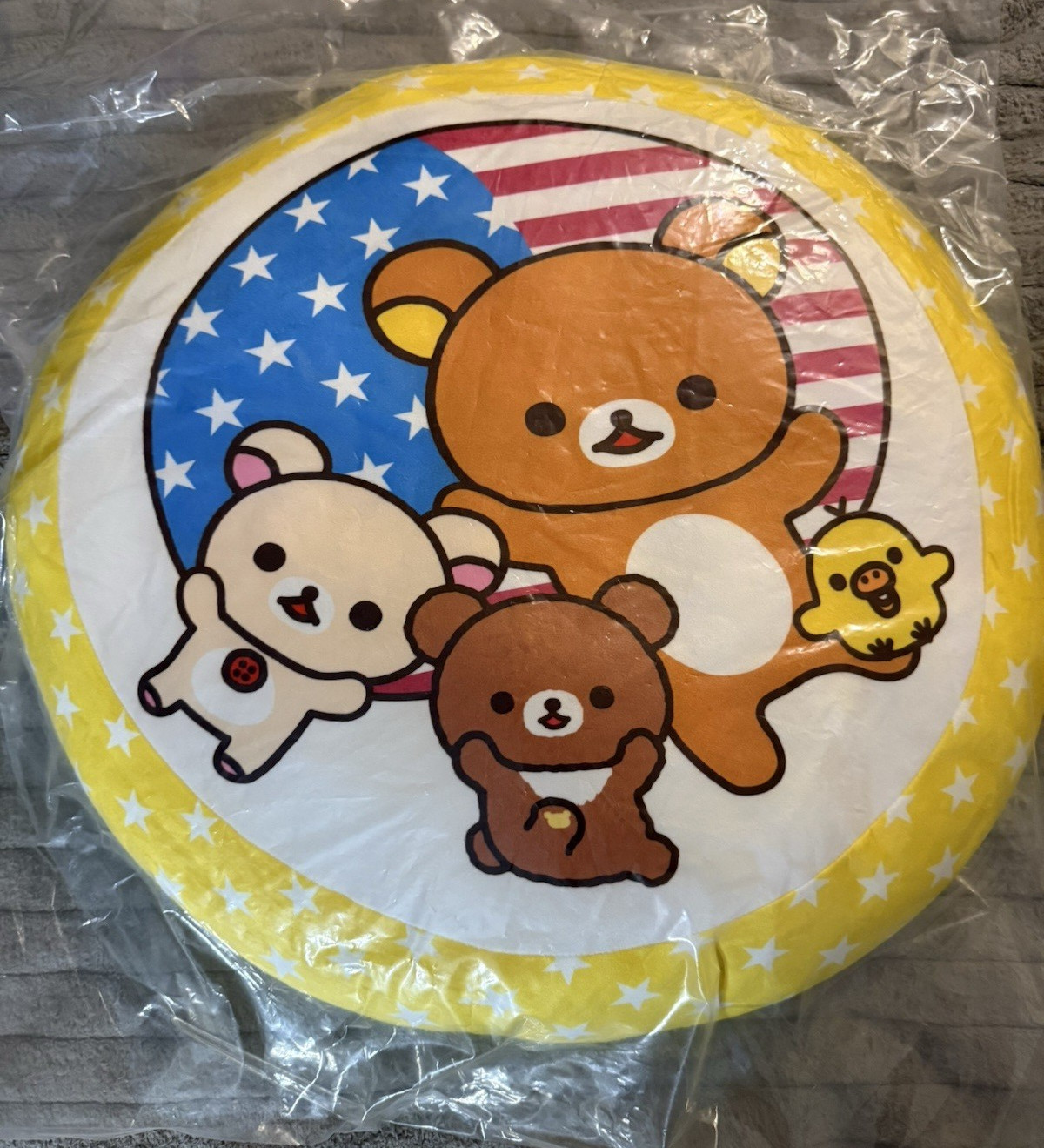 Rilakkuma San-X 20th Anniversary USA Tour Limited Edition HUGE Plush Pillow New