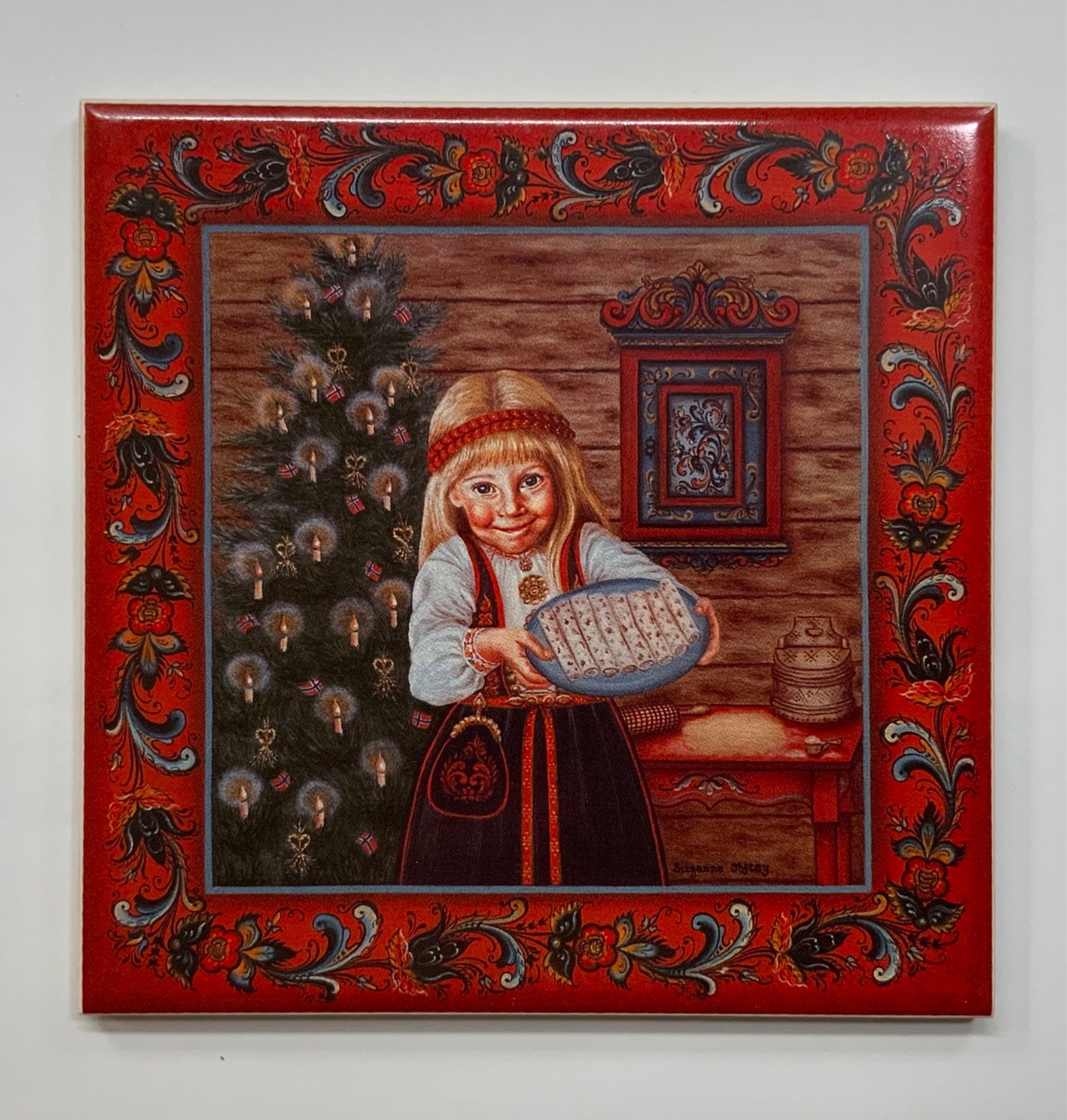 Norway Suzanne Toftey Tile Trivet Many Tiles to Pick From Each Sold Seperately Norway Suzanne Toftey Tile Trivet Many Tiles to Pick From Each Sold Seperately