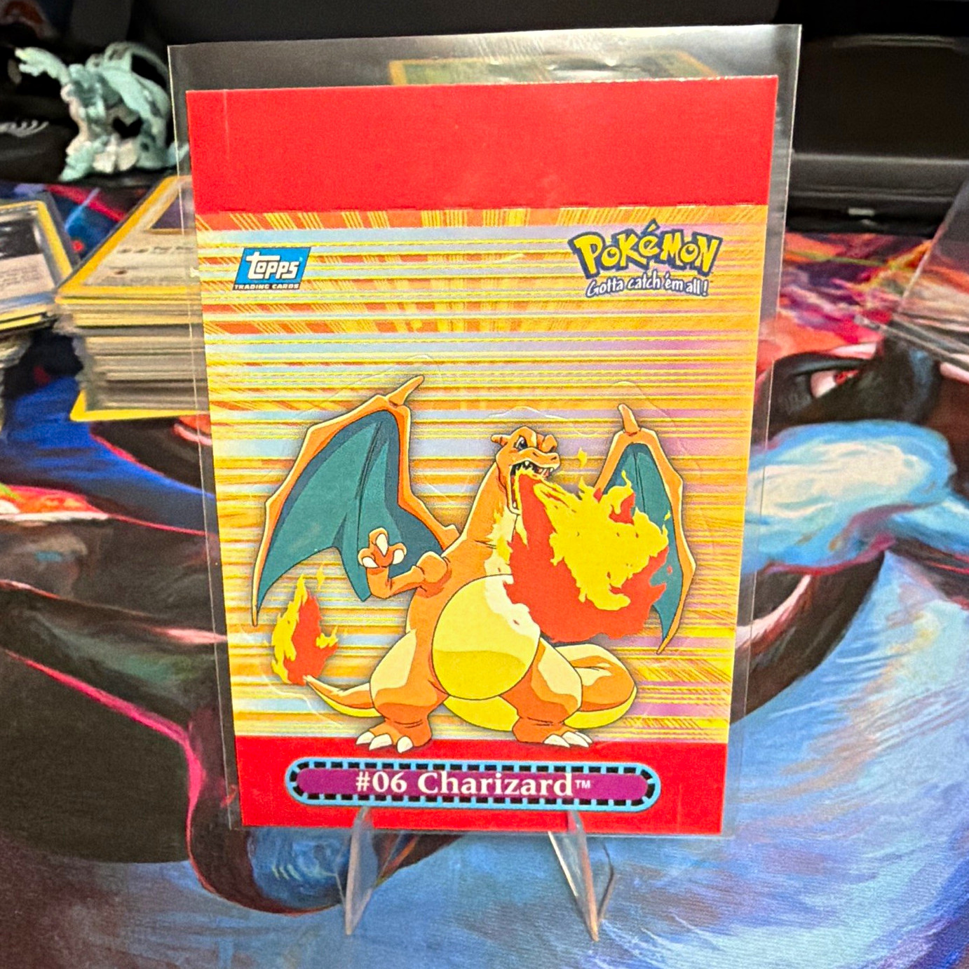 Topps Pokémon TV Animation Edition 1999 Charizard #06 Pop-Up Insert