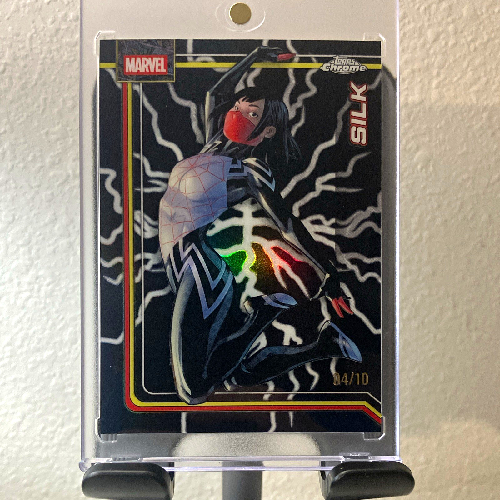 Topps 2026 Topps Chrome Marvel Silk #156 Serial Numbered /10 Topps 2026 Topps Chrome Marvel Silk #156 Serial Numbered /10