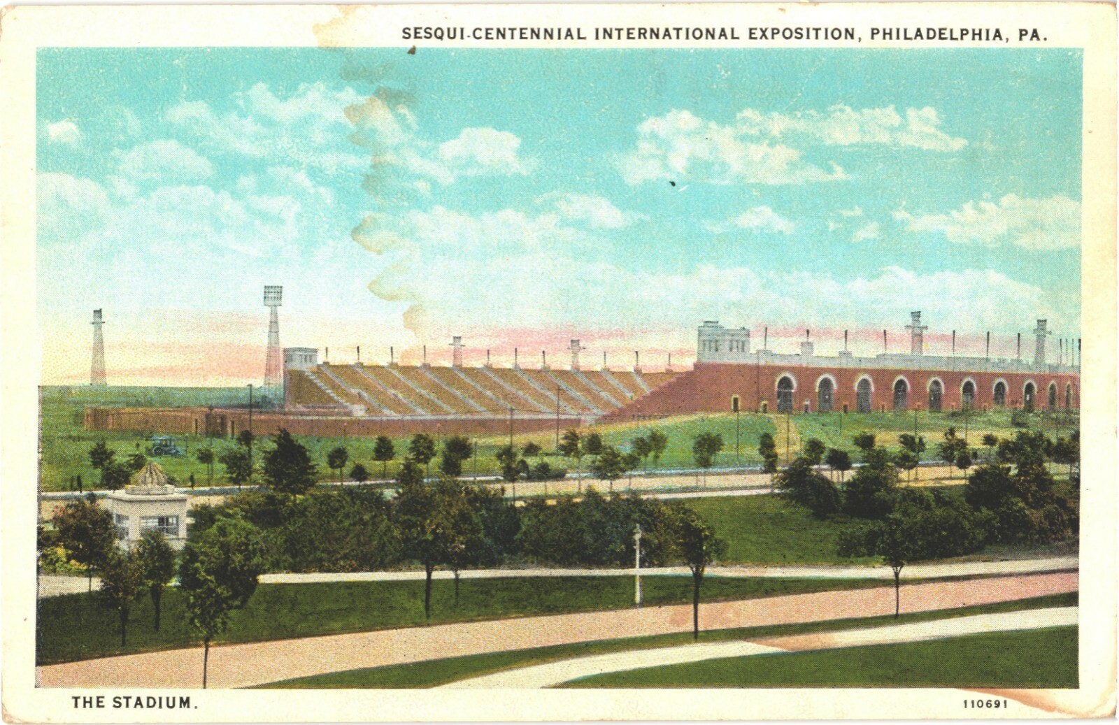 Philadelphia PA The Stadium Sesqui-Centennial Expo White Border Postcard 1926 Philadelphia PA The Stadium Sesqui-Centennial Expo White Border Postcard 1926
