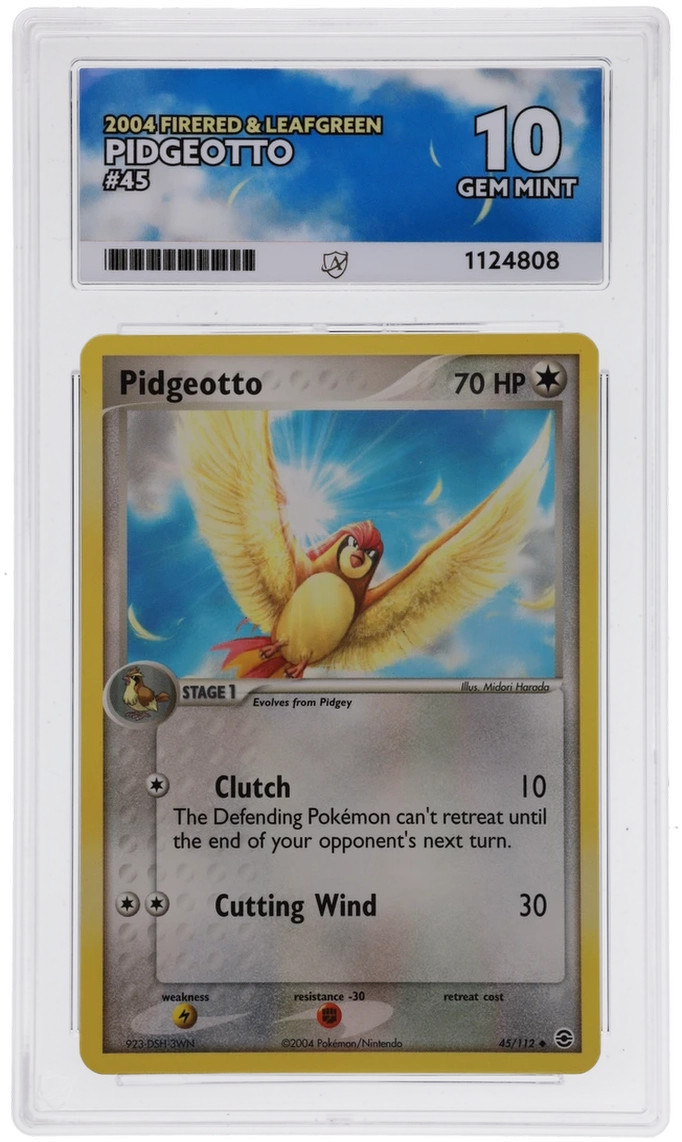 Pidgeotto 45/112 Ace 10 Fire red & Leafgreen Pokemon Card Game