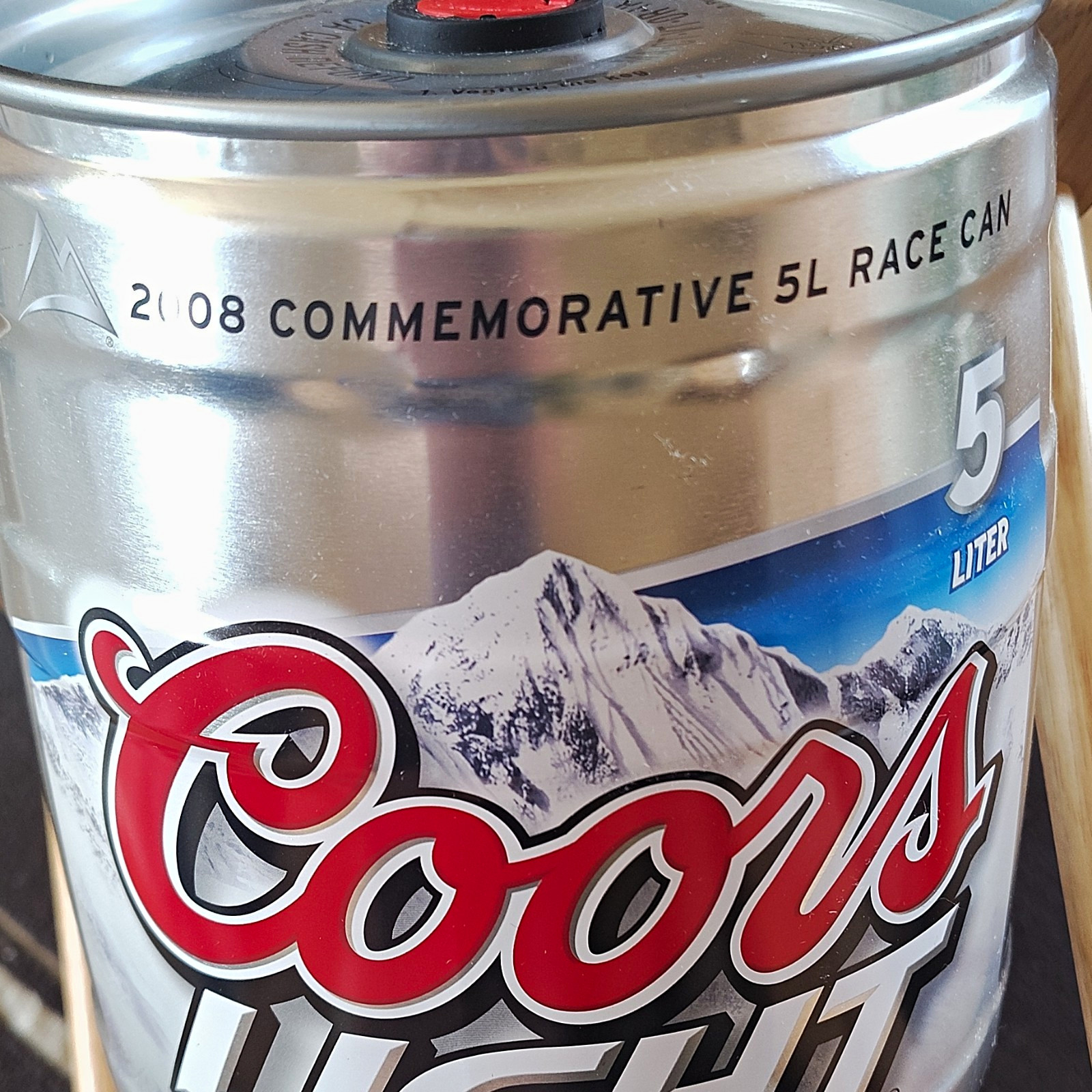 Coors Light NASCAR 2008 Commemorative 5L Race Can Breweriana Coors Light NASCAR 2008 Commemorative 5L Race Can Breweriana
