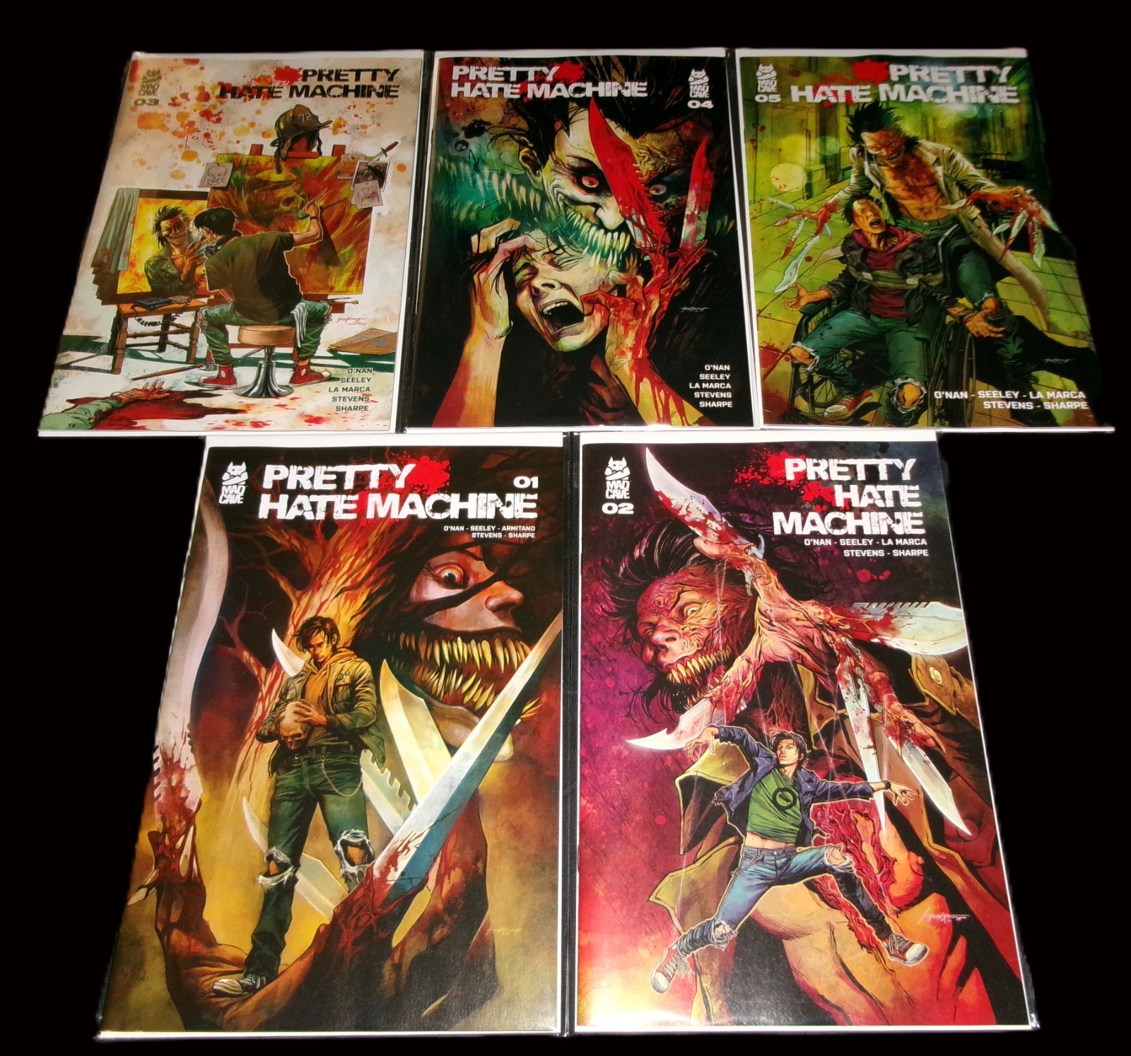 PRETTY HATE MACHINE #1 2 3 4 5 COMPLETE SET 1ST PRINT MAD CAVE STUDIOS 2026 NM