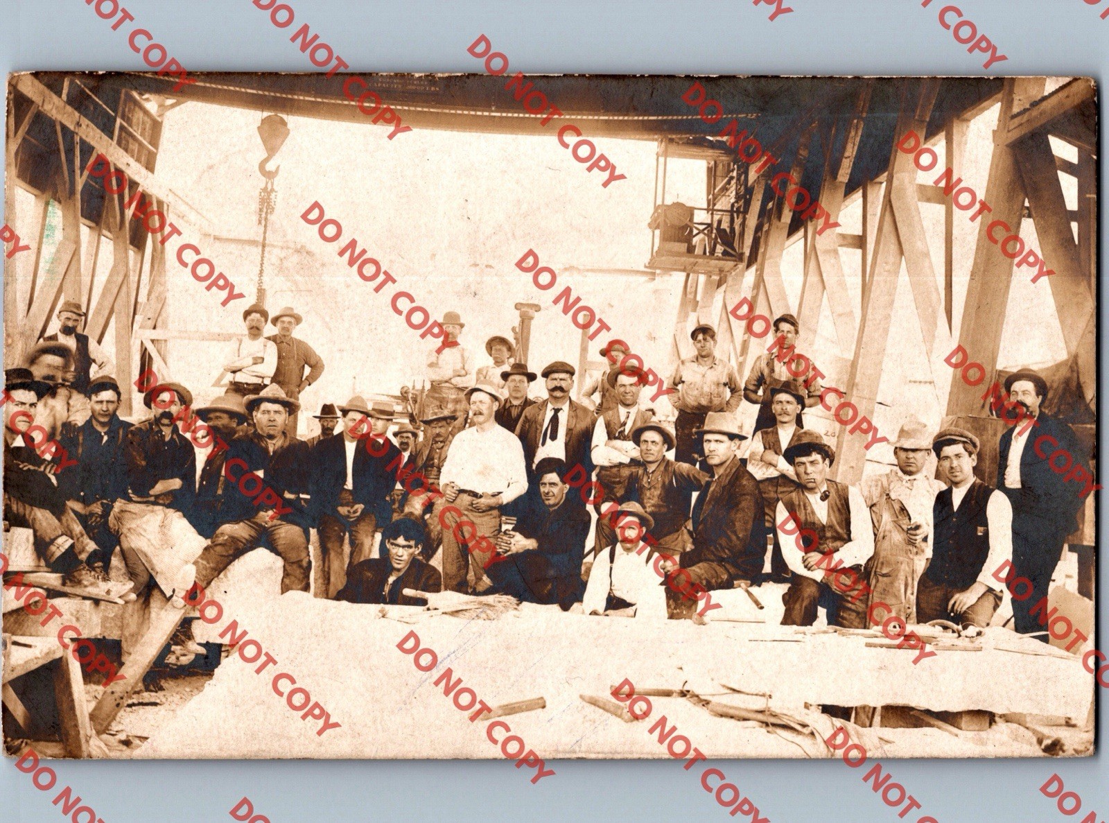 c1908 Construction Yard Post Office Building LOS ANGELES California CA LA RPPC