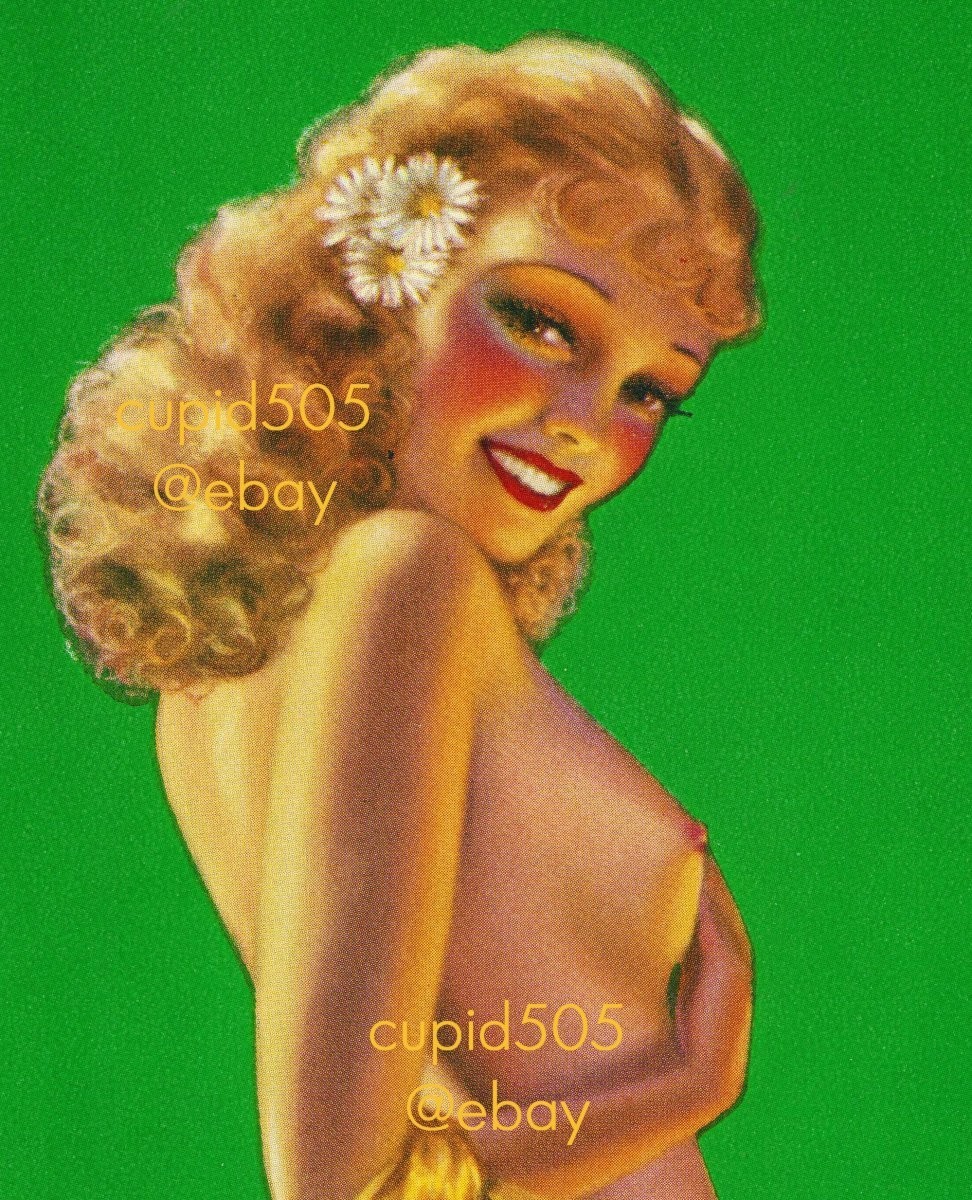 VINTAGE BILLY DEVORSS PINUP GIRL CALENDAR ART PRINT POSTER WW2 CHEESECAKE PHOTOS