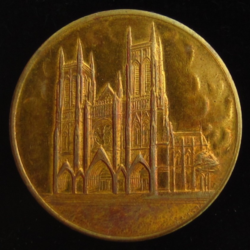 Vintage Cathedral of St John the Divine Medal Pocket Coin Catholic Large Vintage Cathedral of St John the Divine Medal Pocket Coin Catholic Large