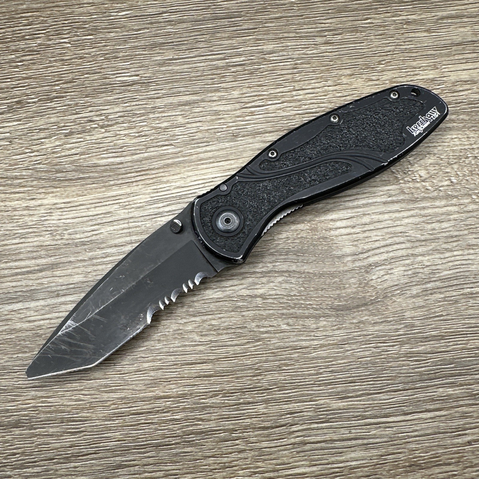 Kershaw 1670BLKST Blur Black Speedsafe Assisted Open Ken Onion USED BROKEN TIP