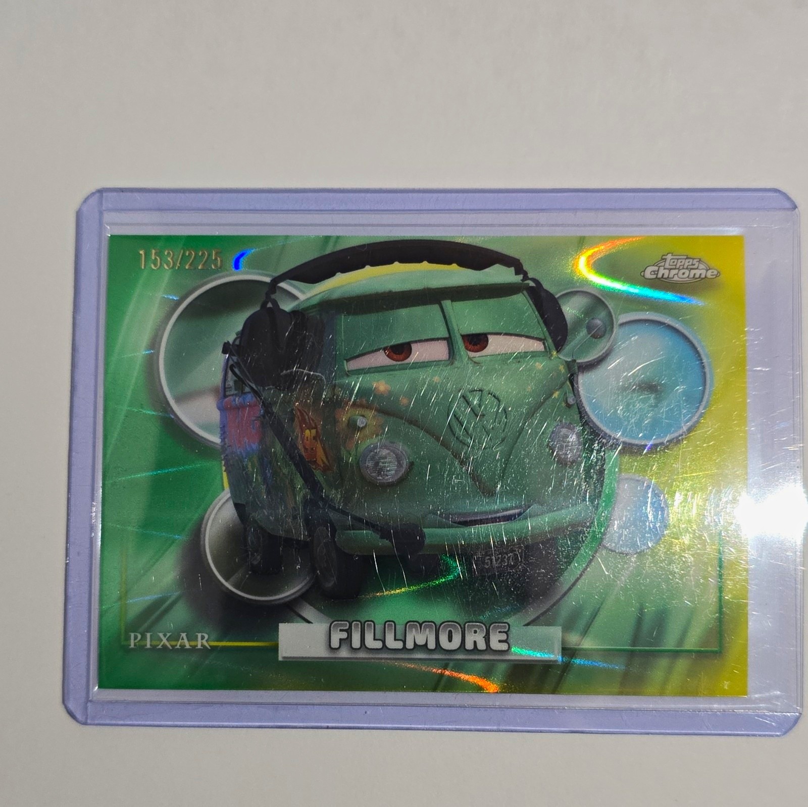 2026 Topps Chrome Disney Pixar Cars Fillmore #25 Serial Numbered 153/225