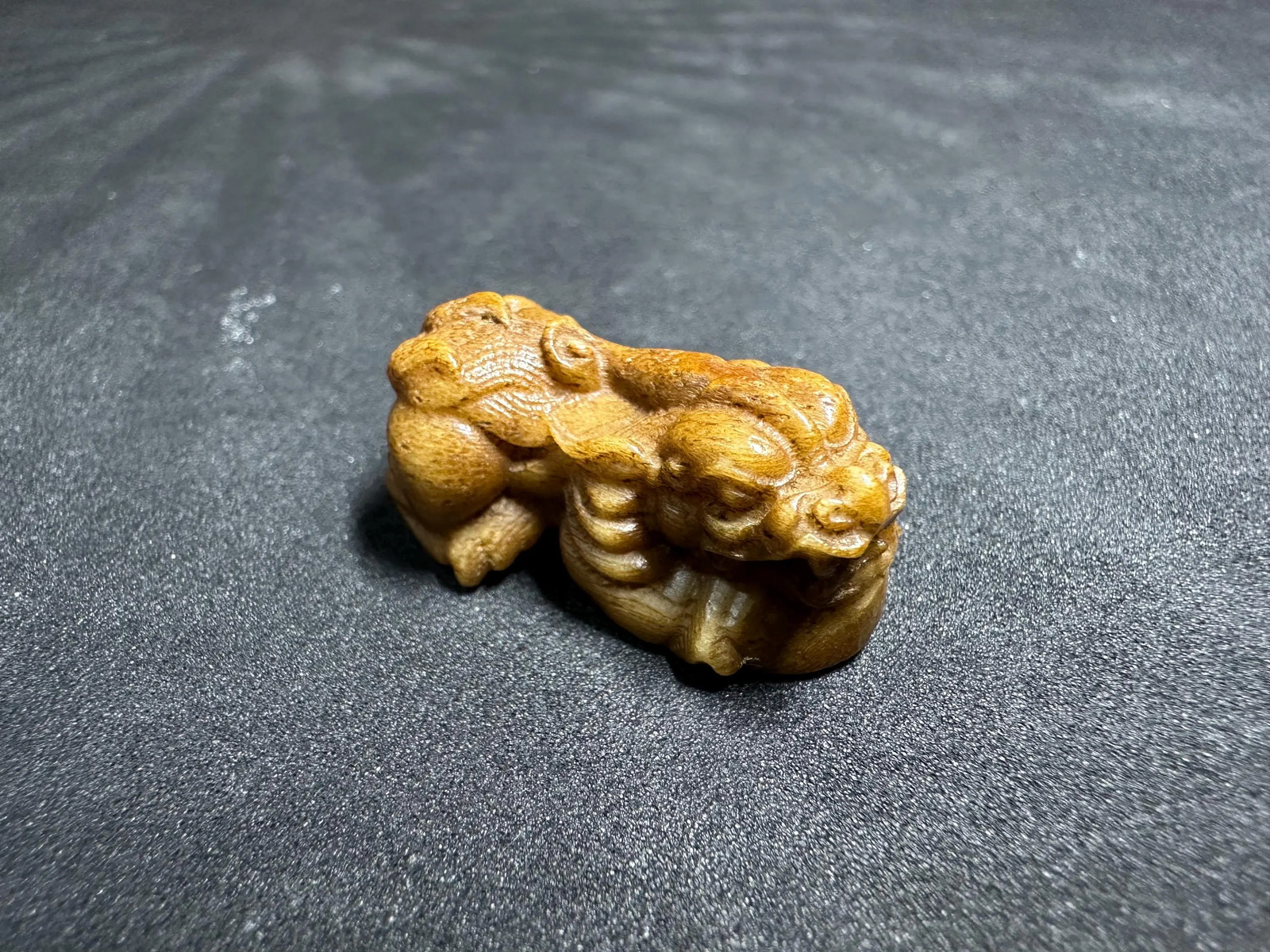 Hand Carved Yak Bone Pixiu Bead - Chinese Wealth Guardian Talisman, Feng Shui C