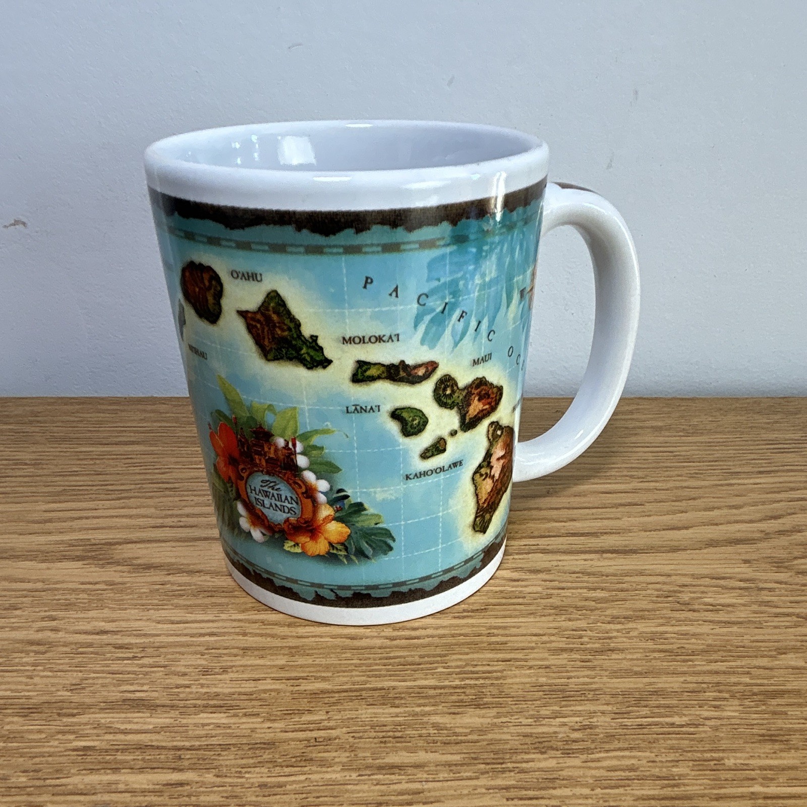 ABC Stores Hawaii Coffee Mug Vintage Map Hawaiian Islands Souvenir Cup C91176-00