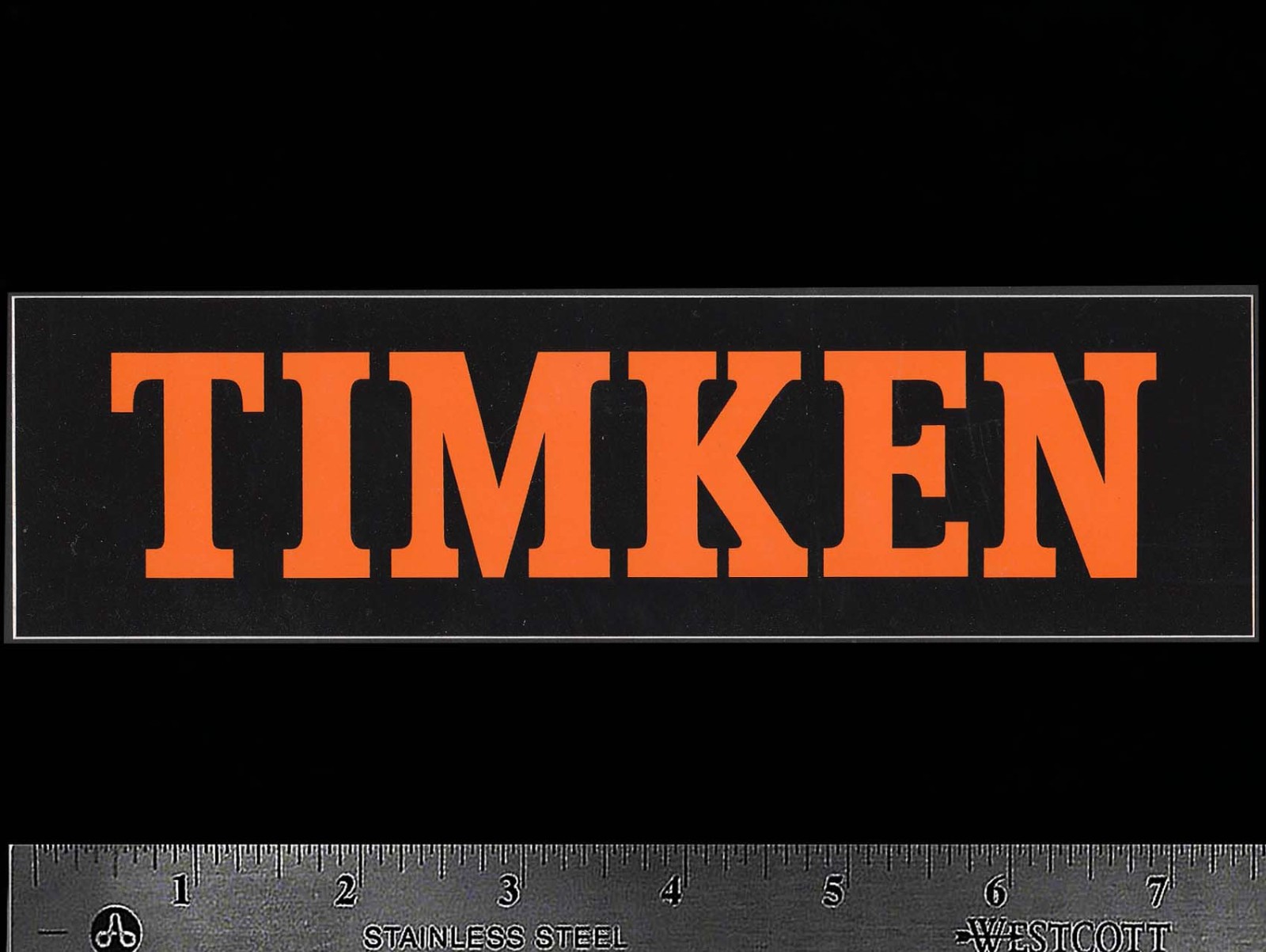 TIMKEN Bearings - Original Vintage 1970\'s 80\'s Racing Decal/Sticker - 7.50 inch TIMKEN Bearings - Original Vintage 1970\'s 80\'s Racing Decal/Sticker - 7.50 inch