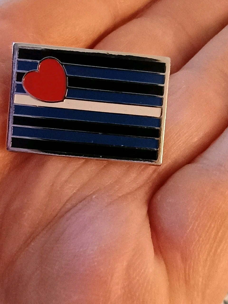 Vintage Original Leather Pride Pin Gay Interest Pinback Button 