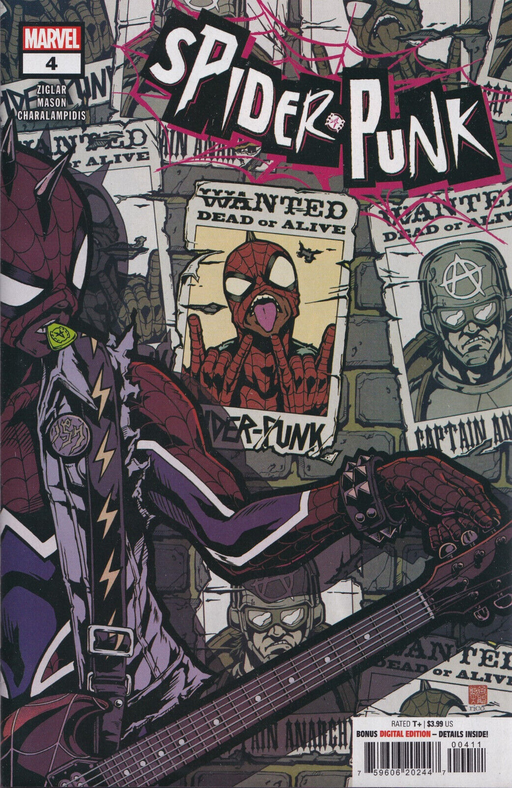 SPIDER-PUNK #4 (TAKASHI OKAZAKI VARIANT)(2022) Comic Book - Marvel